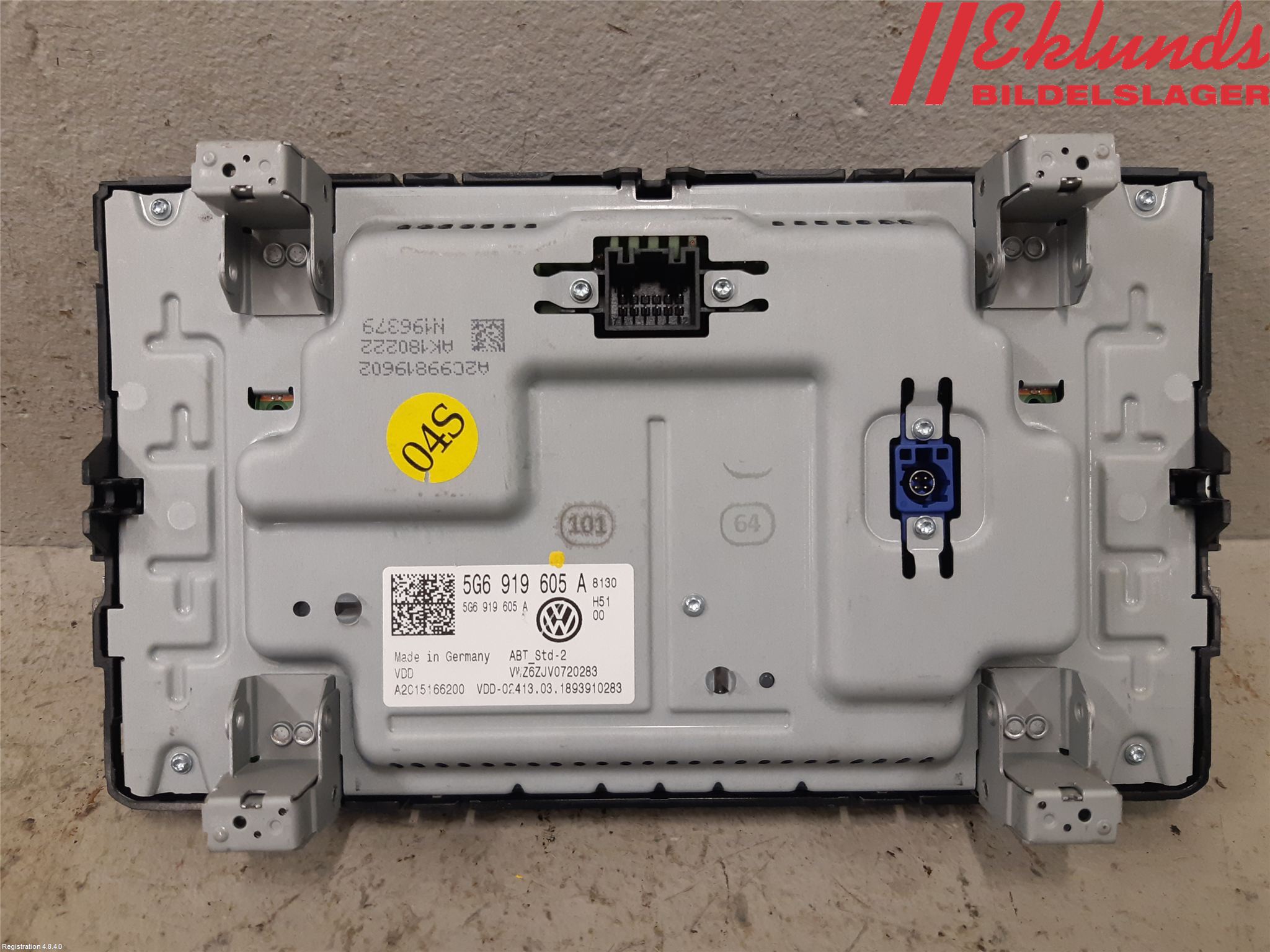 Volkswagen VW TIGUAN 16-24 Multifunktionsdisplay