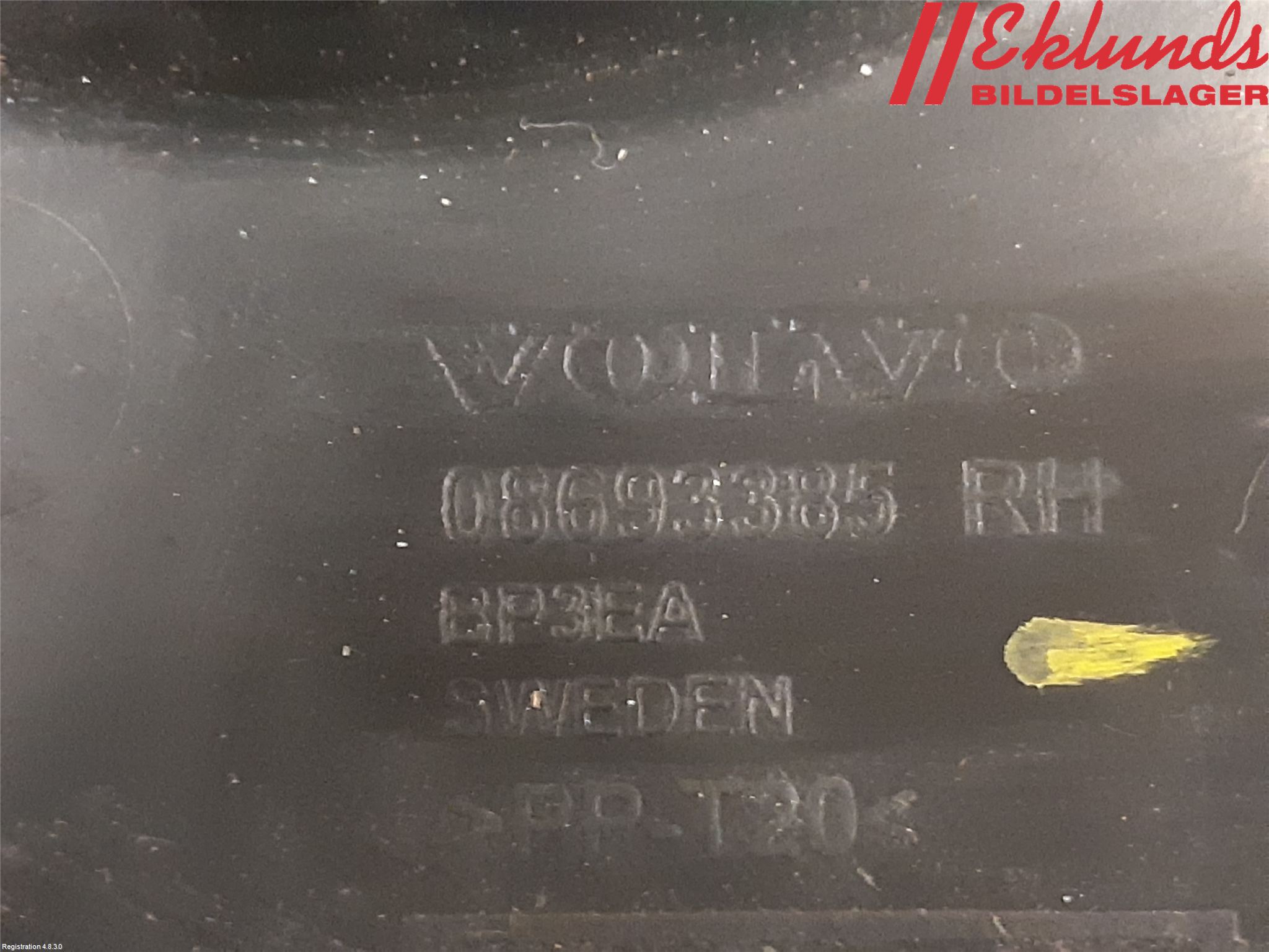 Volvo V70 05-08 Stötfångarfäste Bak Hö