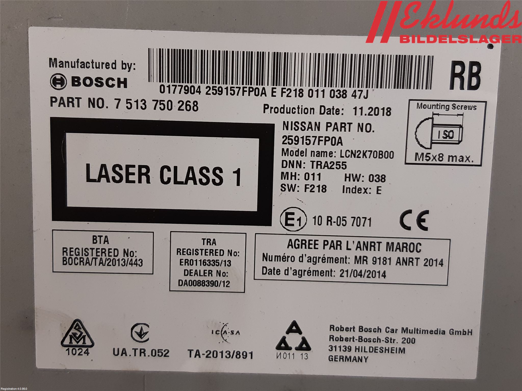 Nissan X-TRAIL 14-21 Cd Radio - Multimediapanel