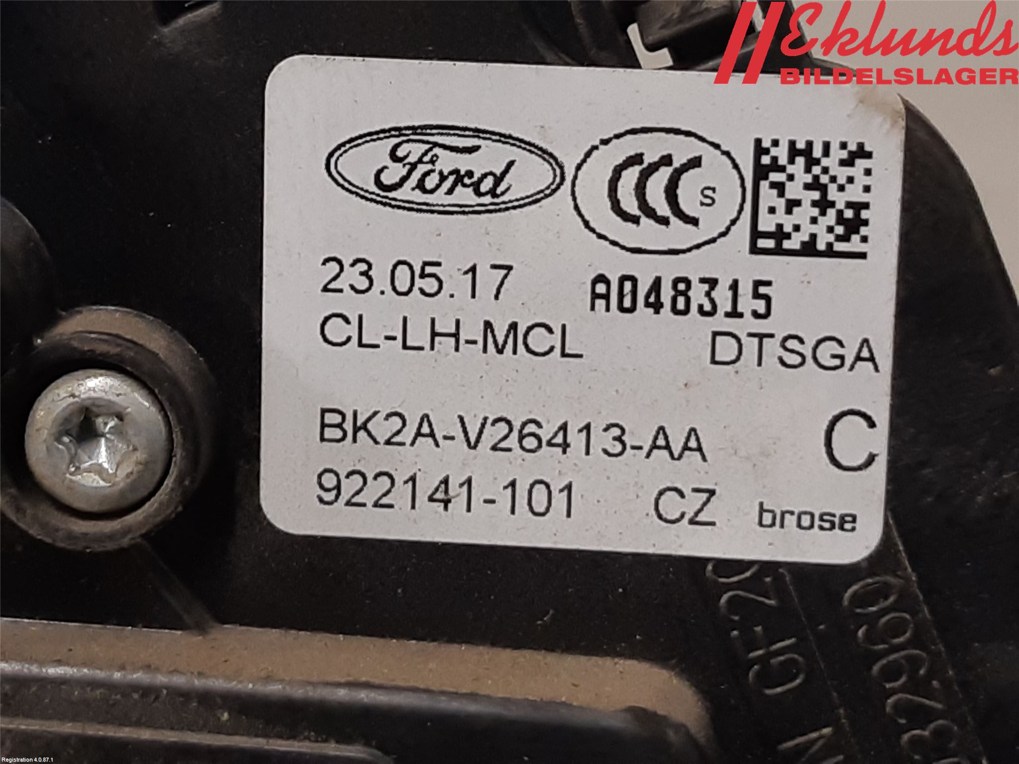 Ford TRANSIT SKÅP/BUSS 14-22 Låskista-Dörrlås