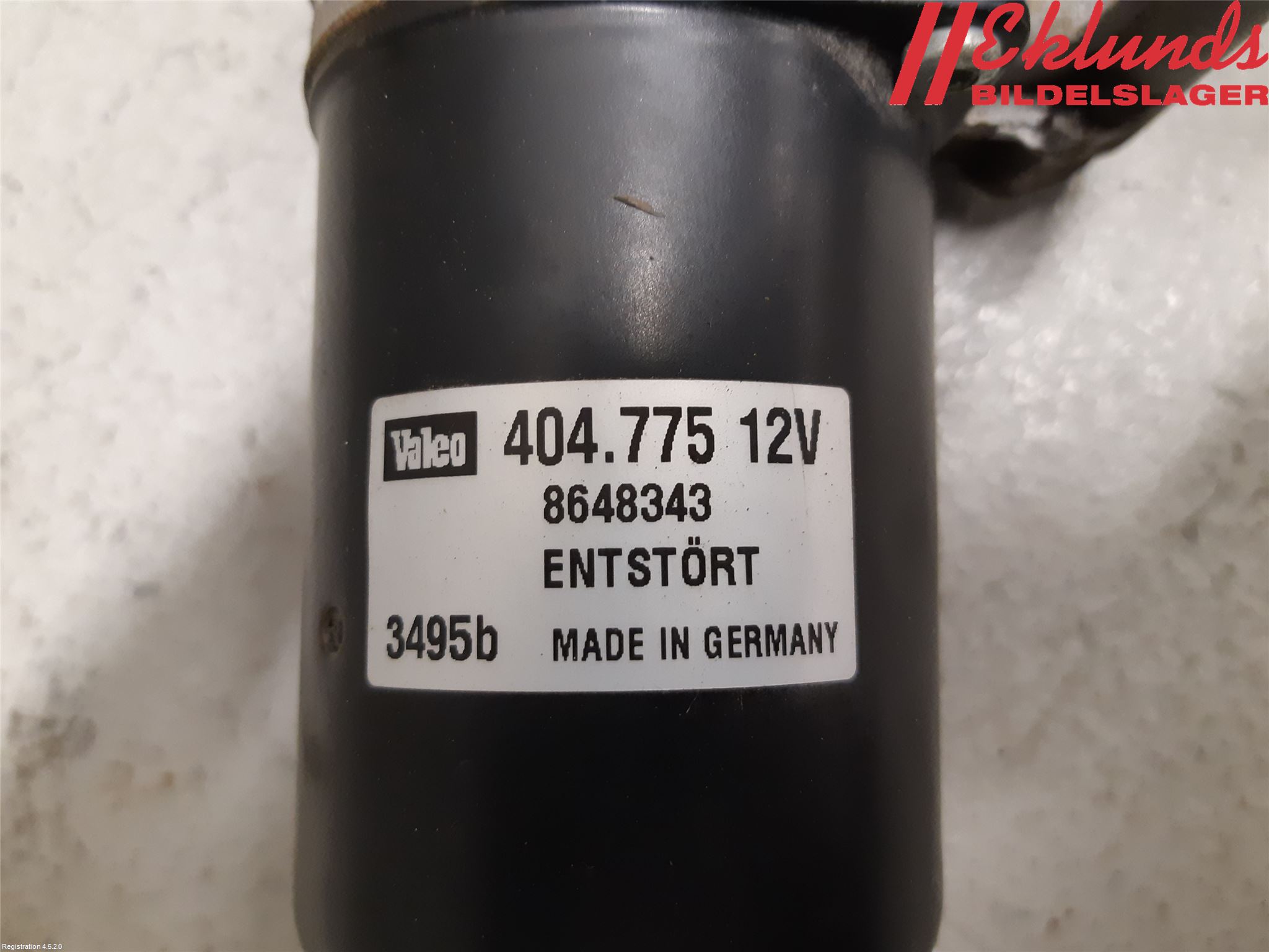 Volvo V70 05-08 Torkarmotor Vindruta