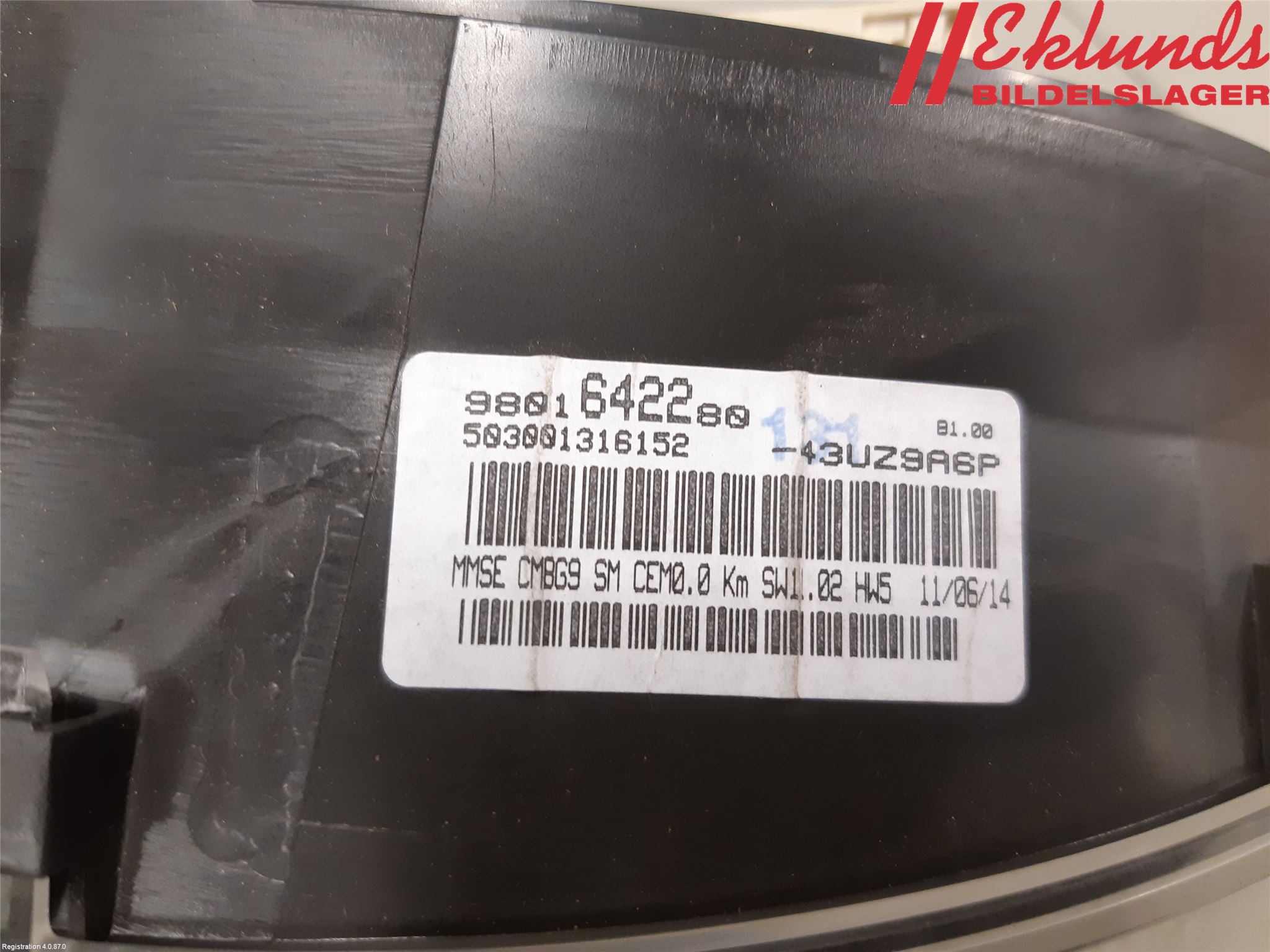Peugeot EXPERT 07-14 Instrument Komb