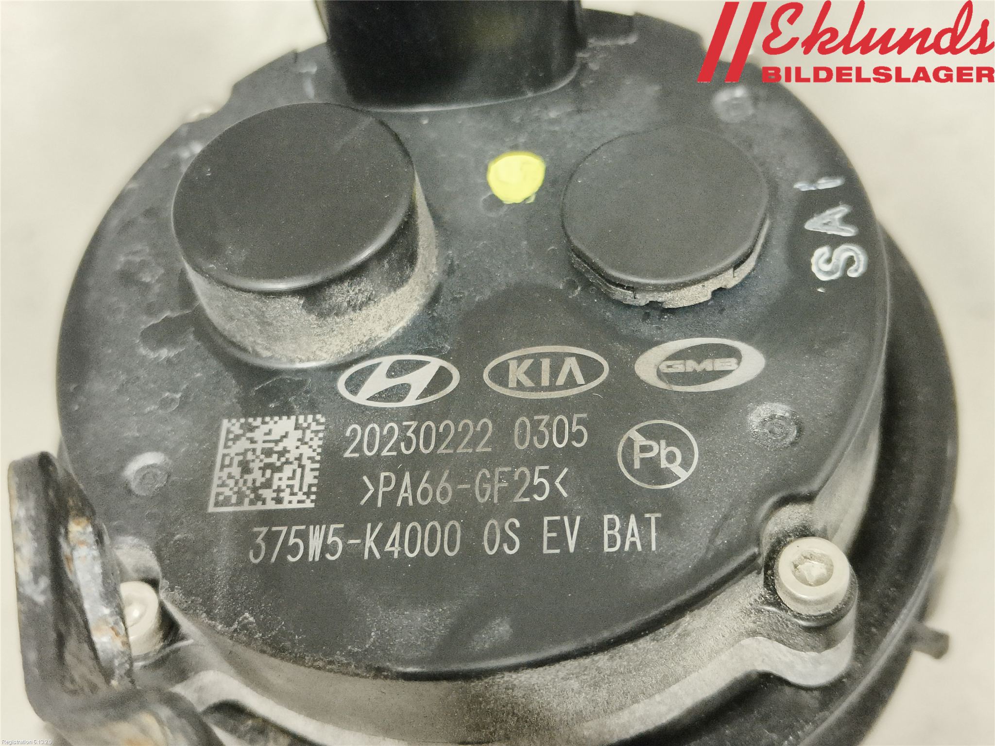 Hyundai KONA/ELECTRIC OS 18-23 Värme Cirkulationspump