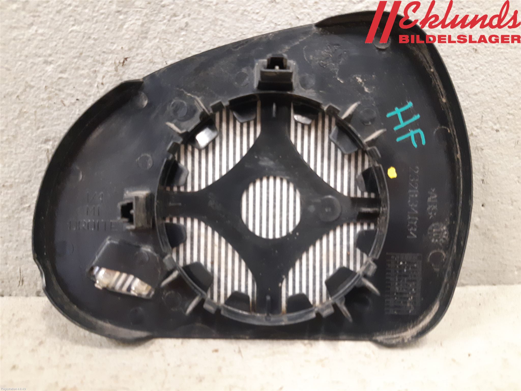 Peugeot 207 Spegelglas Hö