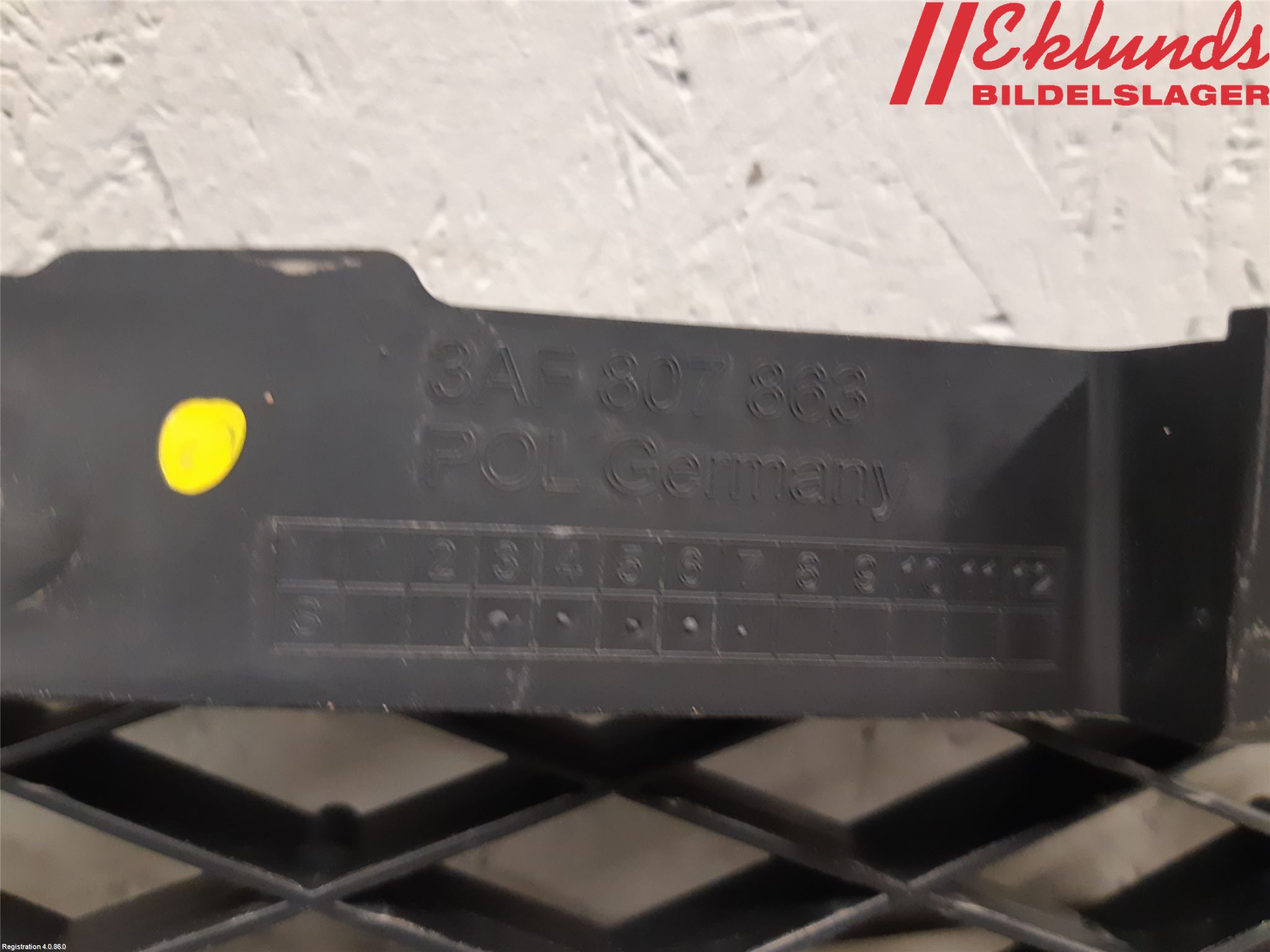 Volkswagen VW PASSAT 11-14 Stötfångare Deformelement Bak