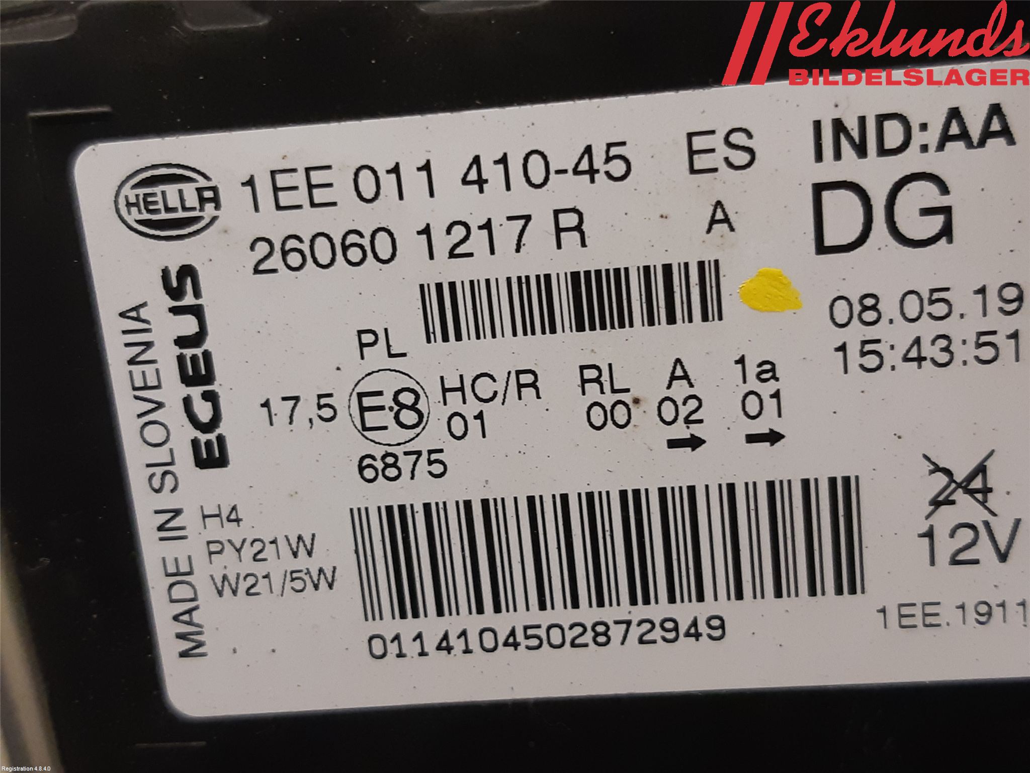 Fiat TALENTO 16- Strålkastare Vänster