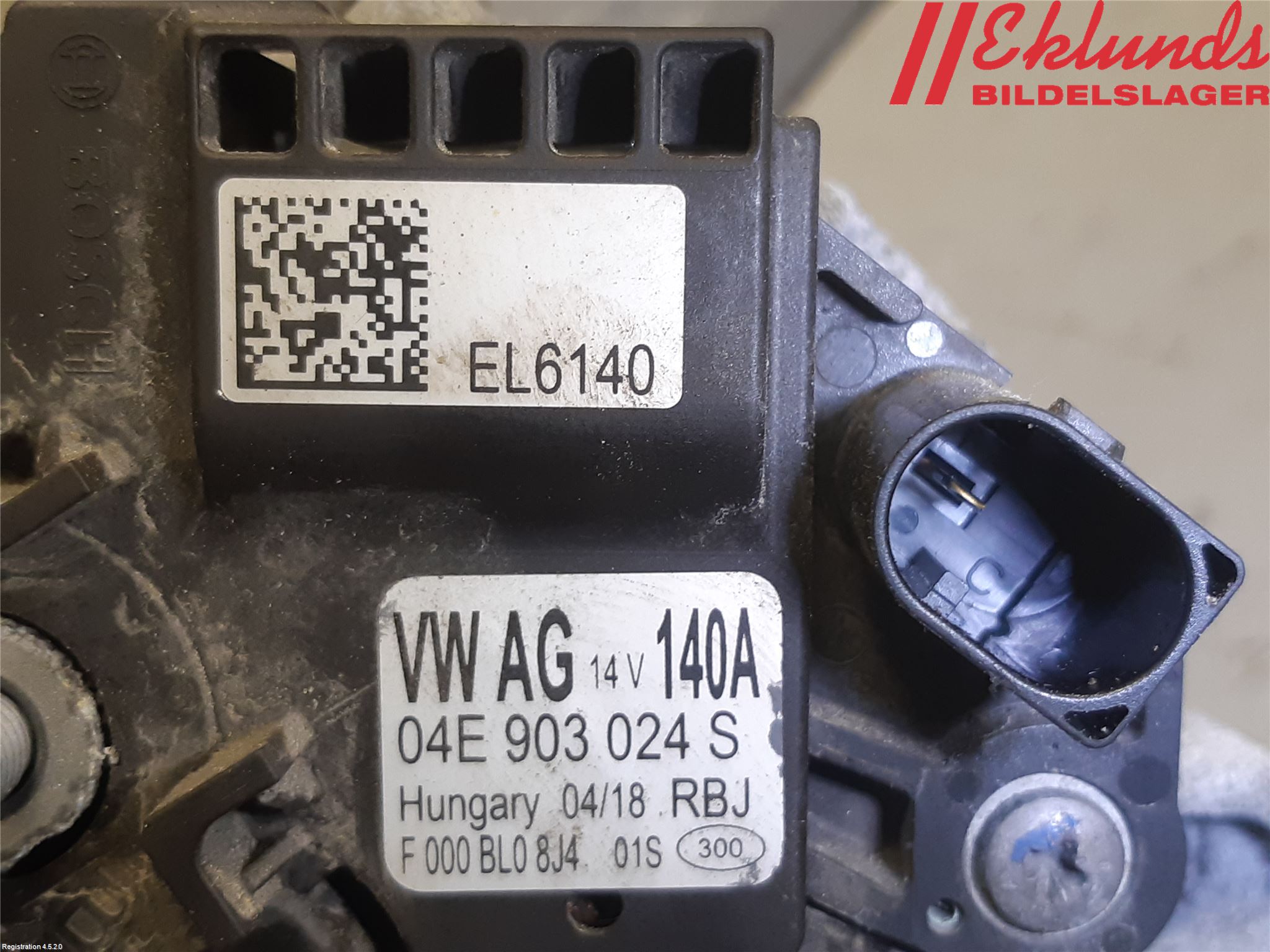 Volkswagen VW PASSAT 15-19 Generator