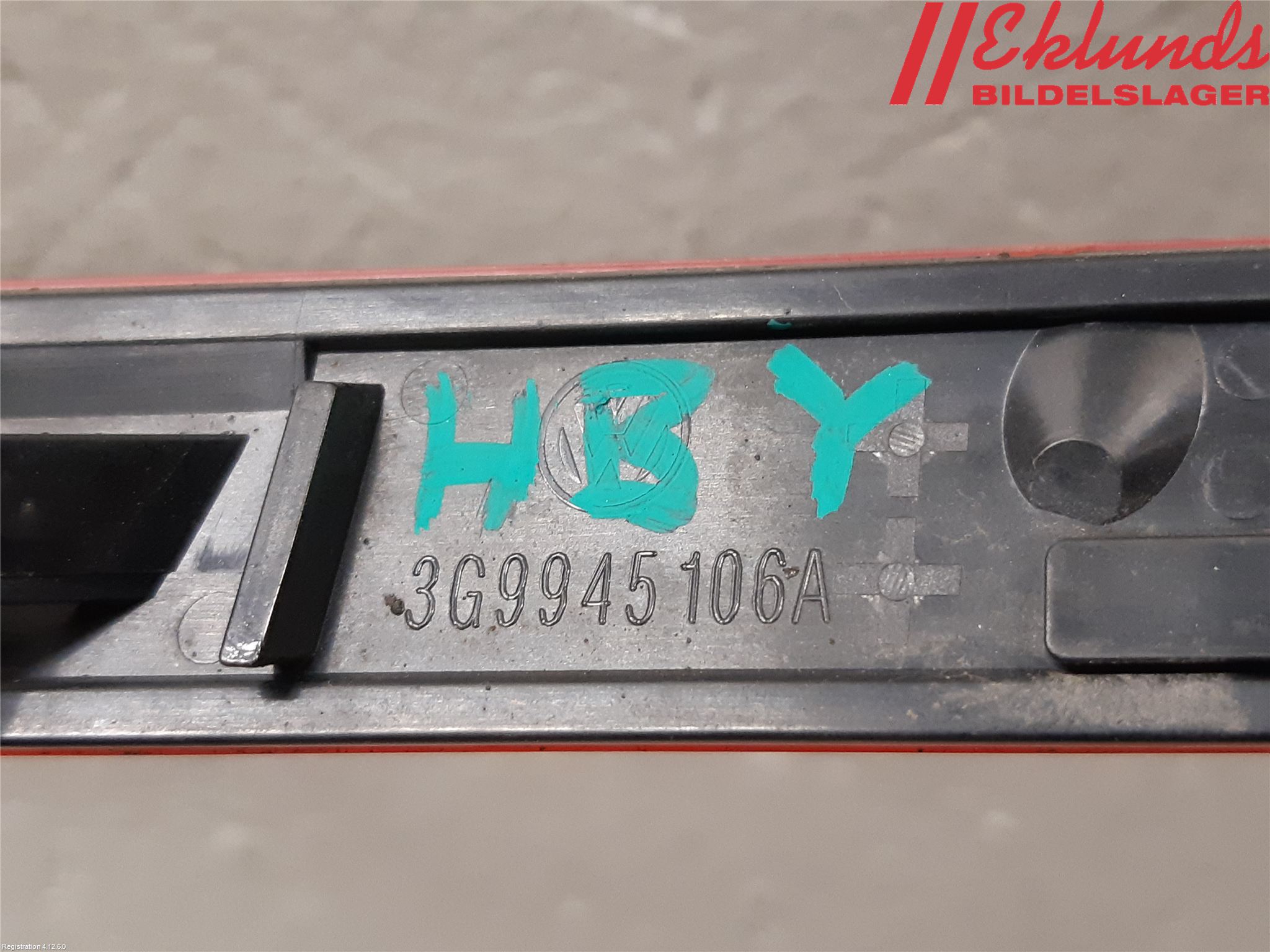 Volkswagen VW PASSAT 15-19 Dimljus/Reflex Bak