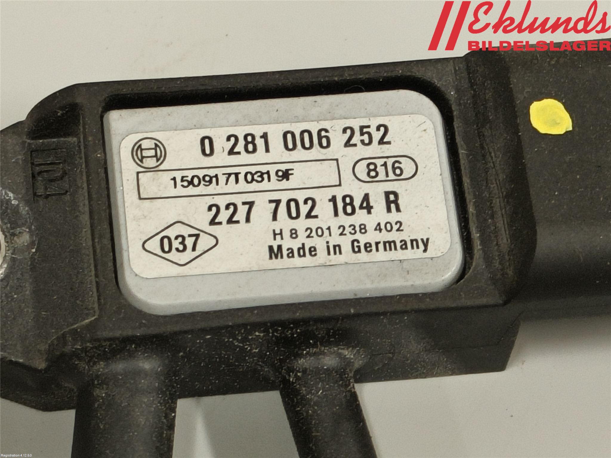 Renault TRAFIC/E-TECH 15- Givare Temp-Tryck Avgas