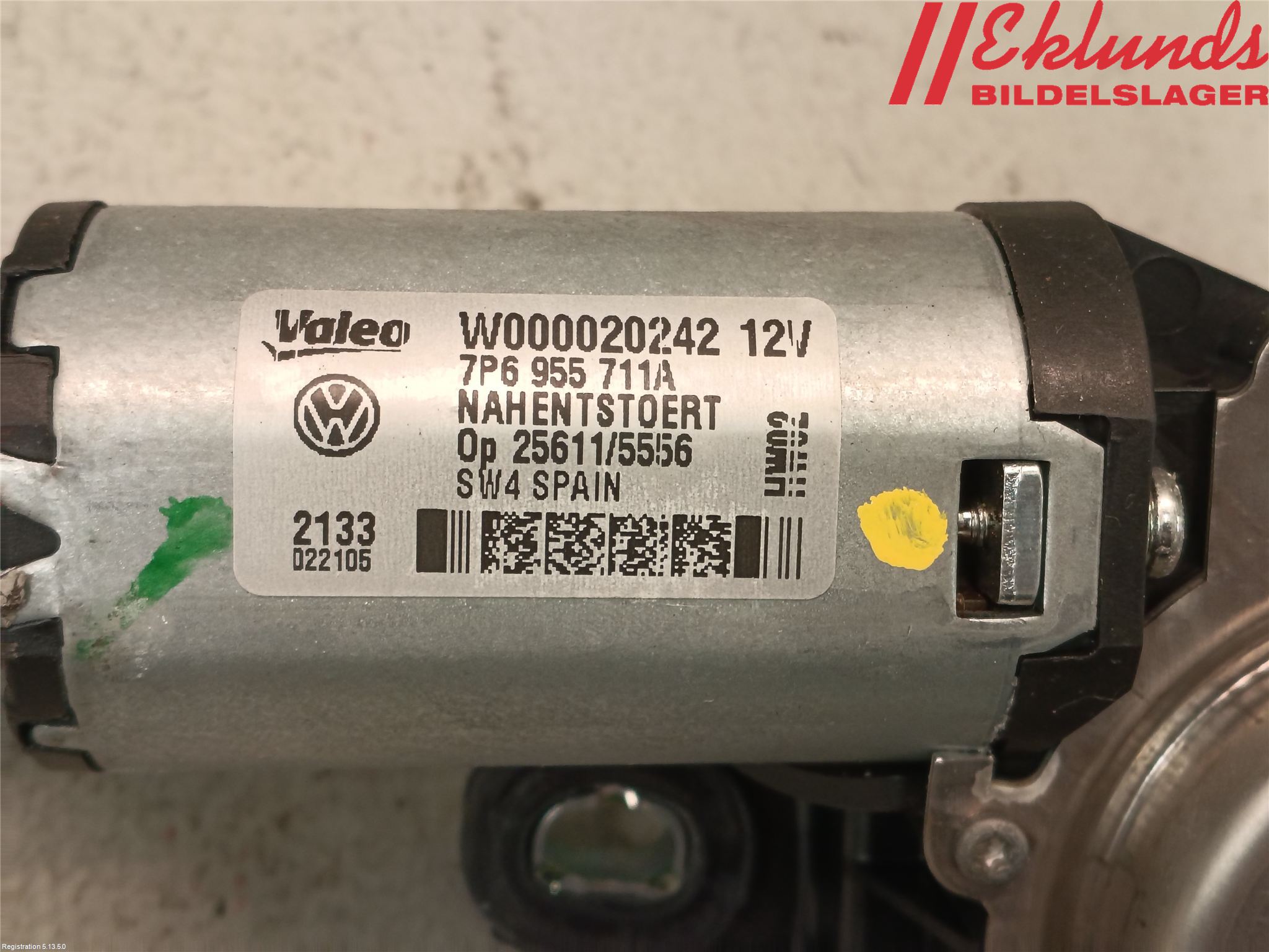 Volkswagen VW TOUAREG 7P 11-18 Torkarmotor Baklucka