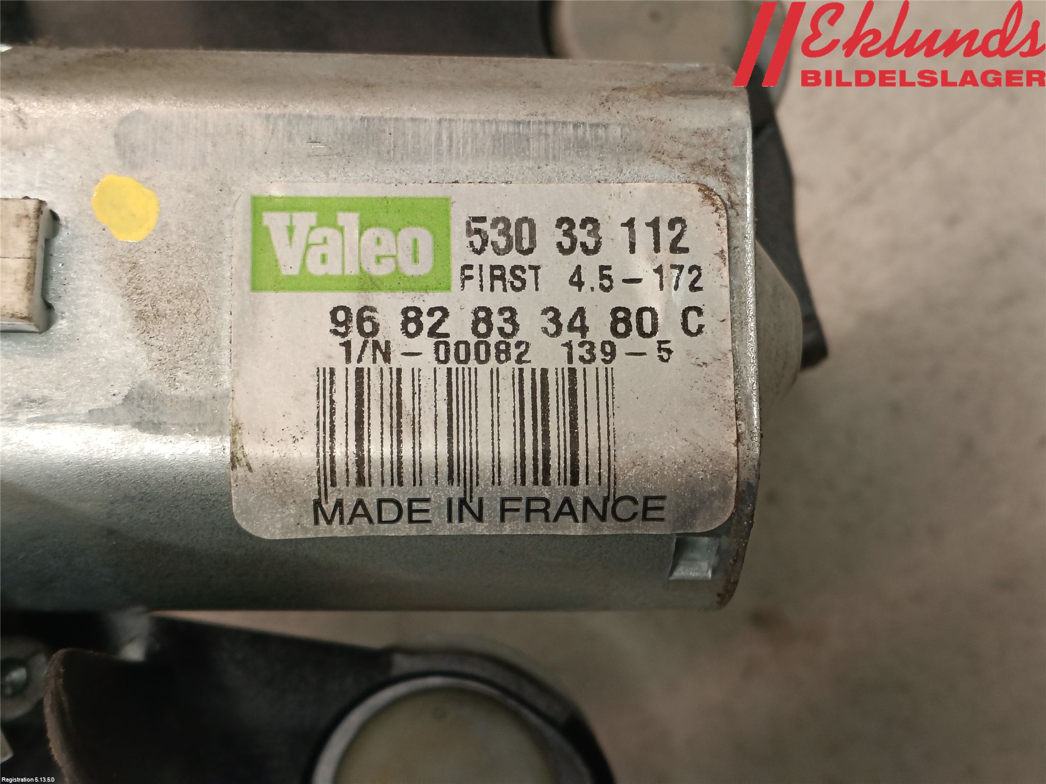 Citroen C5 08-17 Torkarmotor Baklucka