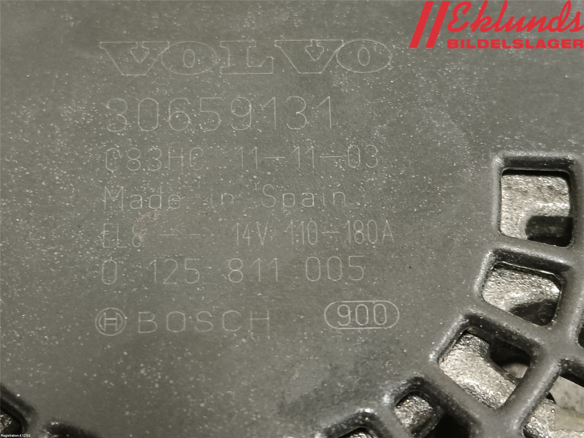 Volvo S60 11-13 Generator