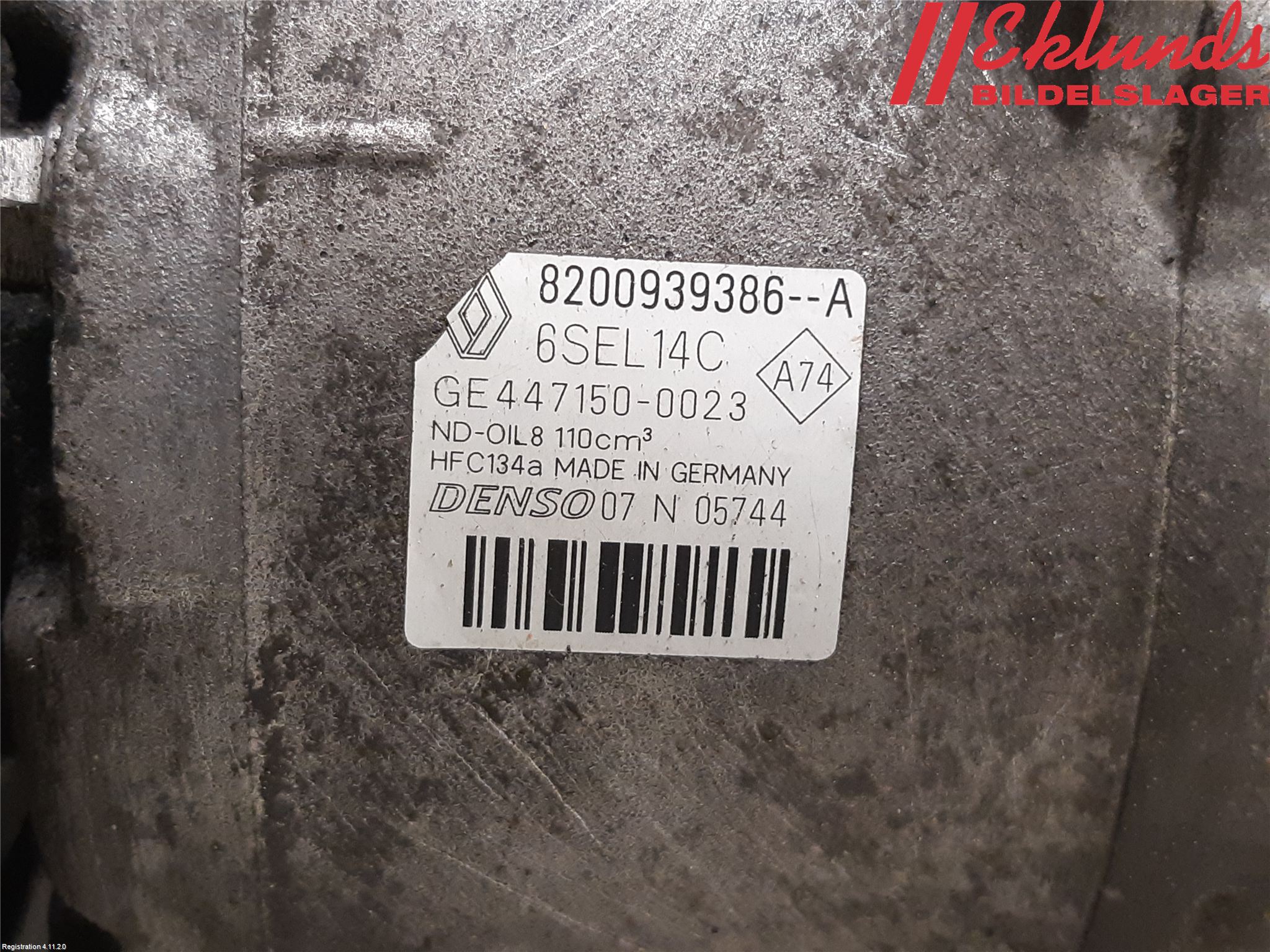 Renault MEGANE III 09-15 Ac Kompressor