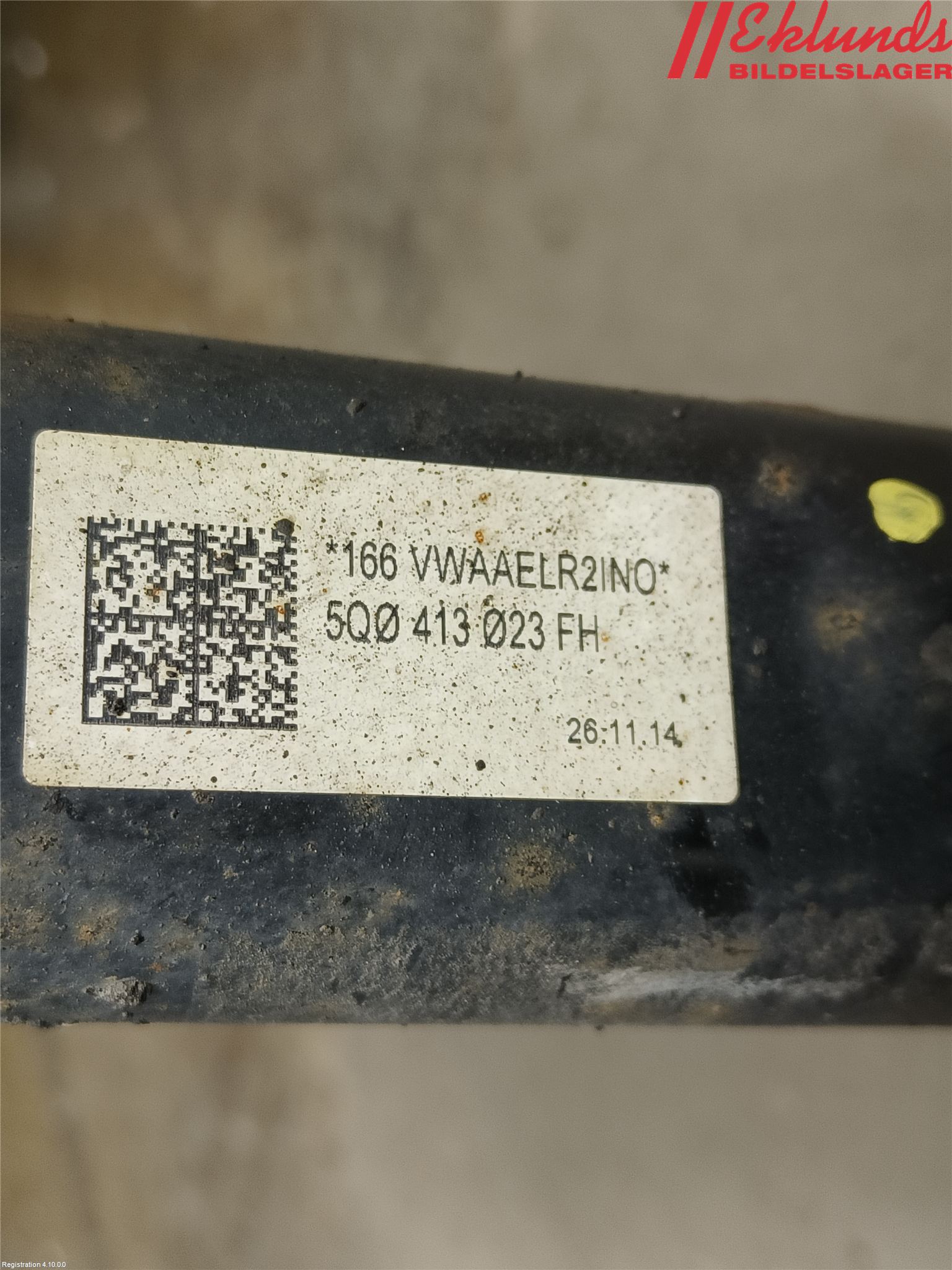 Volkswagen VW GOLF / E-GOLF VII 13-20 Fjäderben Fram Höger