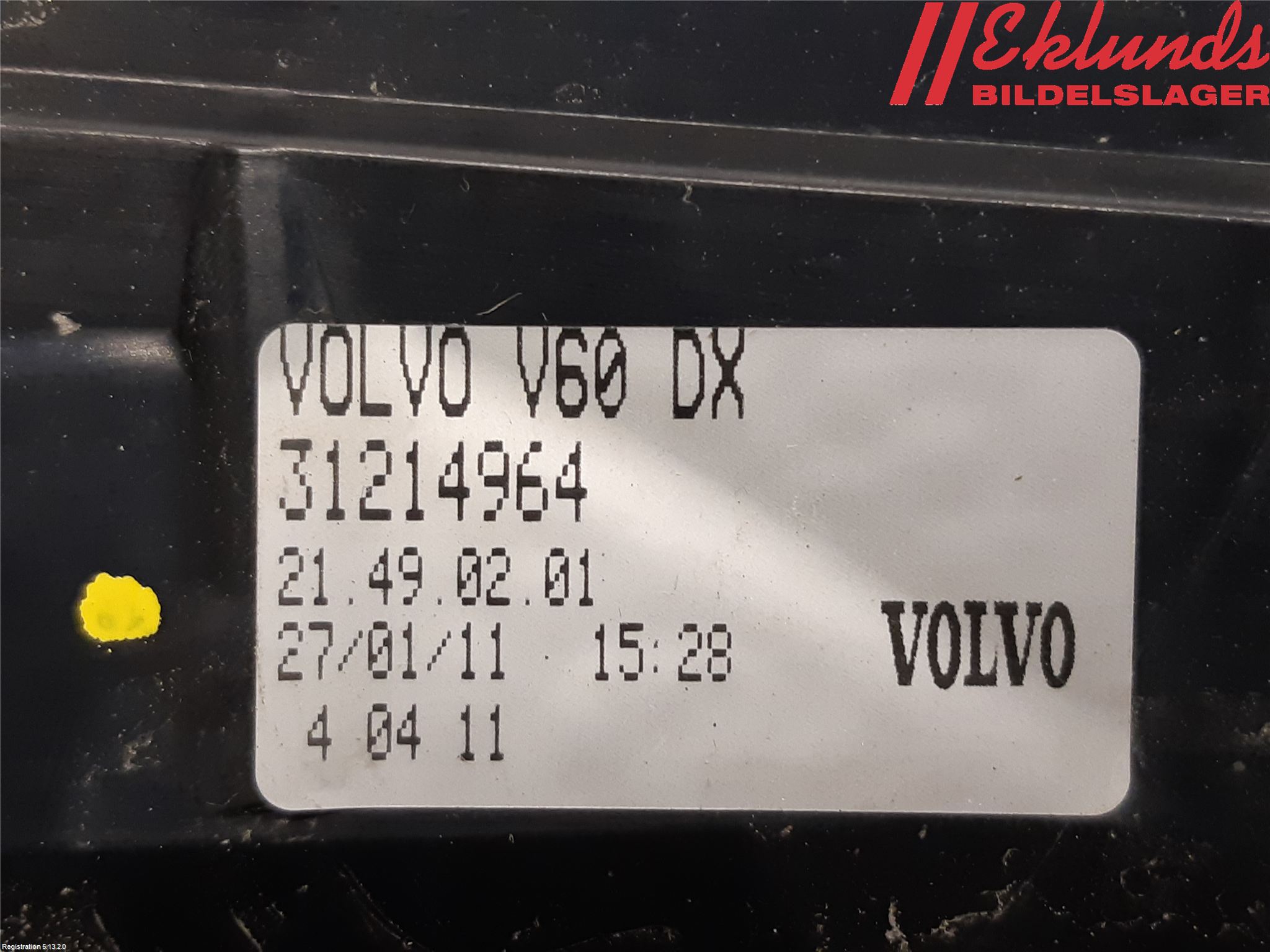 Volvo V60 11-13 Bakljus Höger