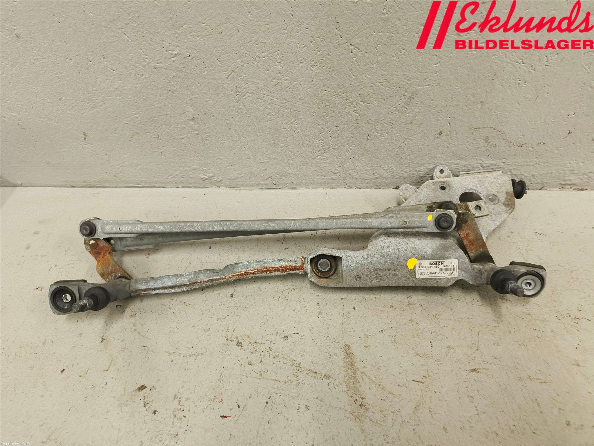 Ford FIESTA 09-12 Torkarmekanism Vindruta