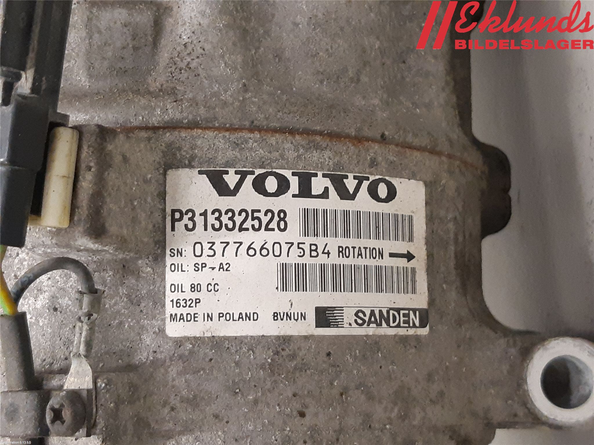 Volvo V60 14-18 Ac Kompressor
