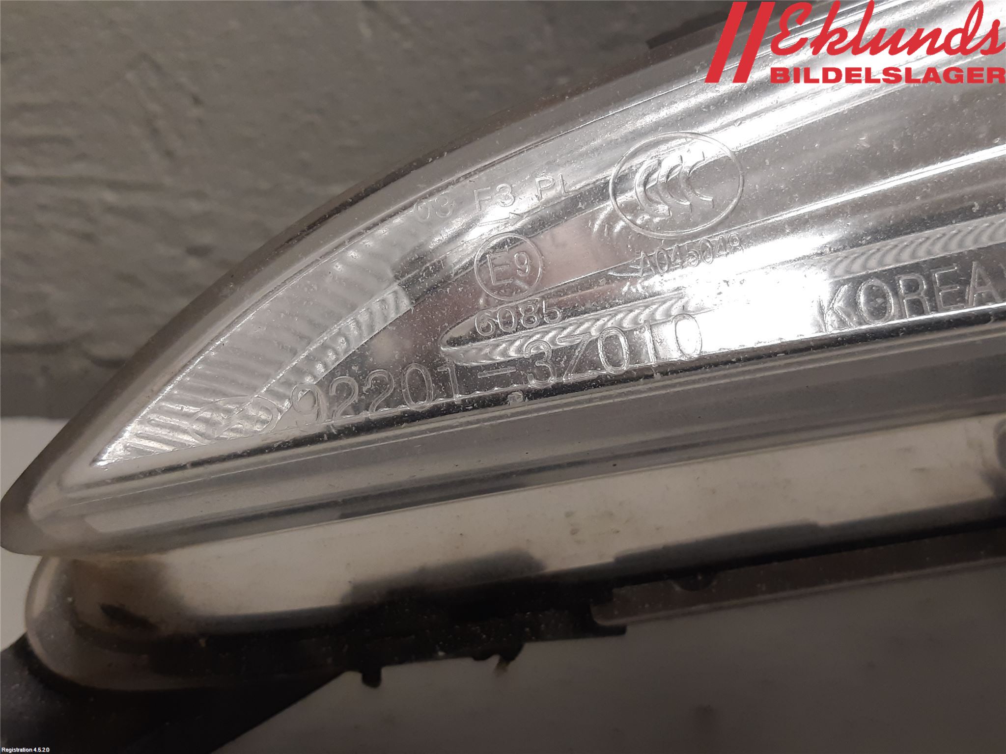 Hyundai i40 08-15 Dimljus-Varselljus Fram