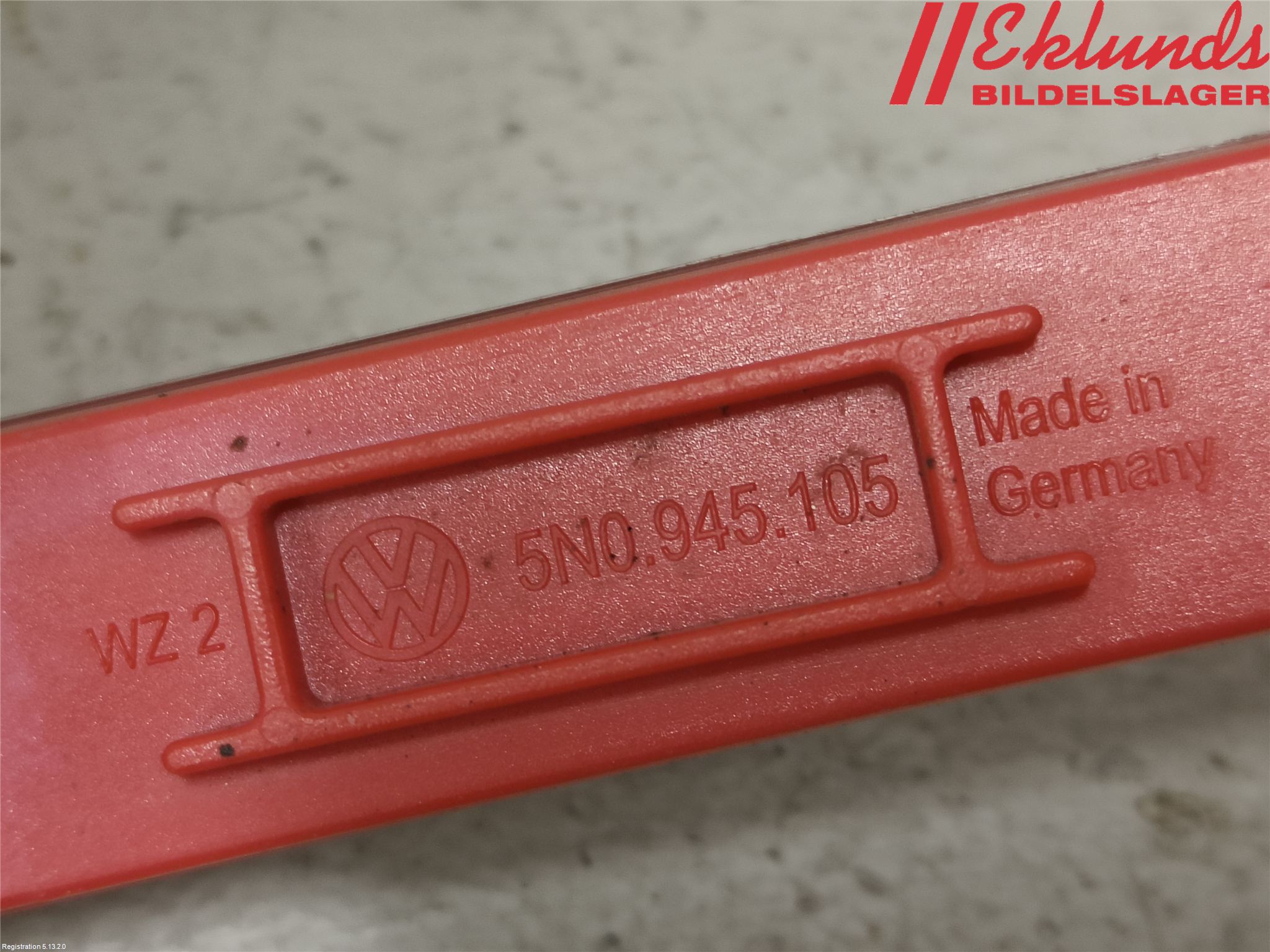 Volkswagen VW TIGUAN 07-16 Dimljus/Reflex Bak