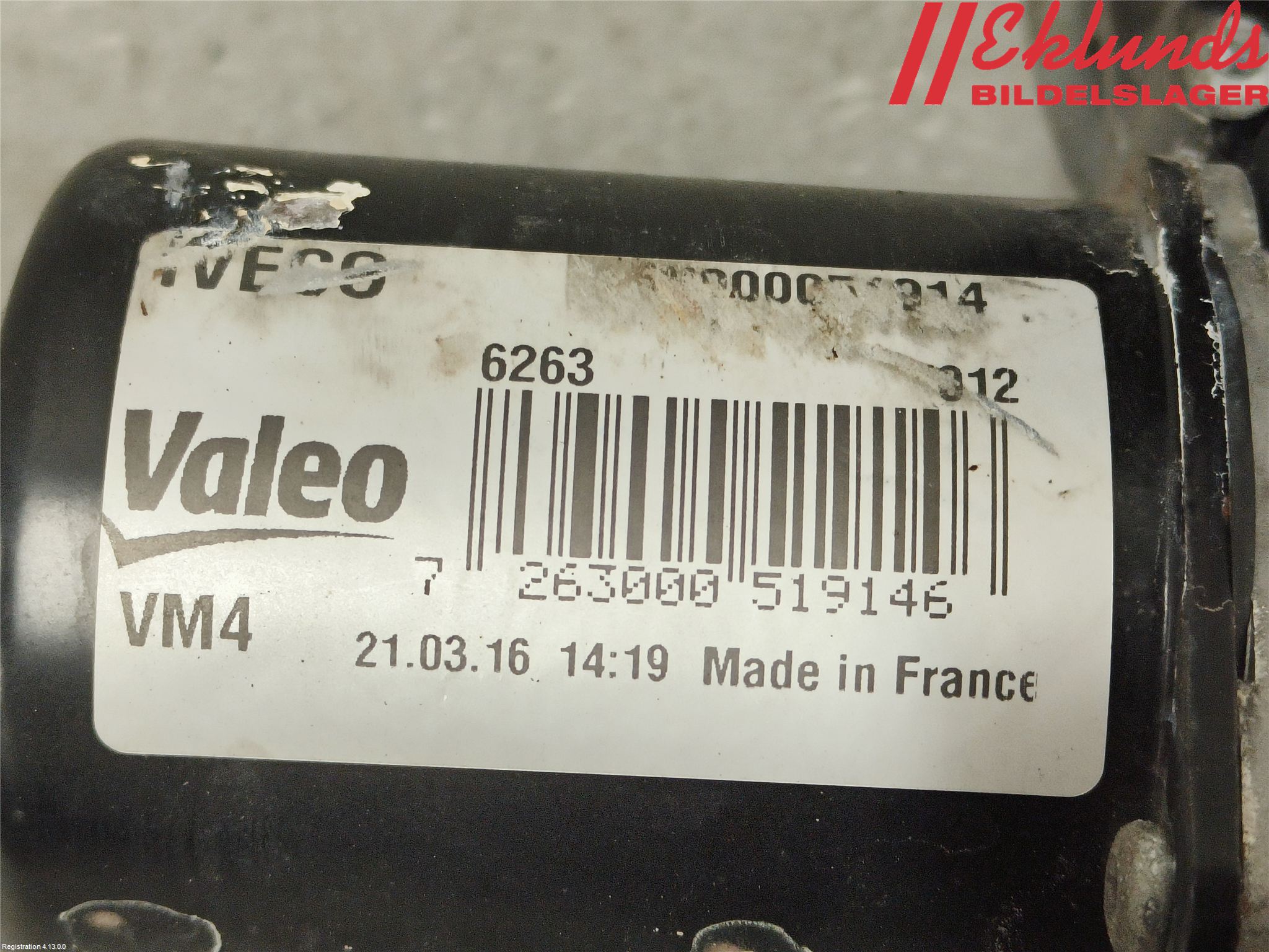 Iveco DAILY 14->> Torkarmekanism Vindruta