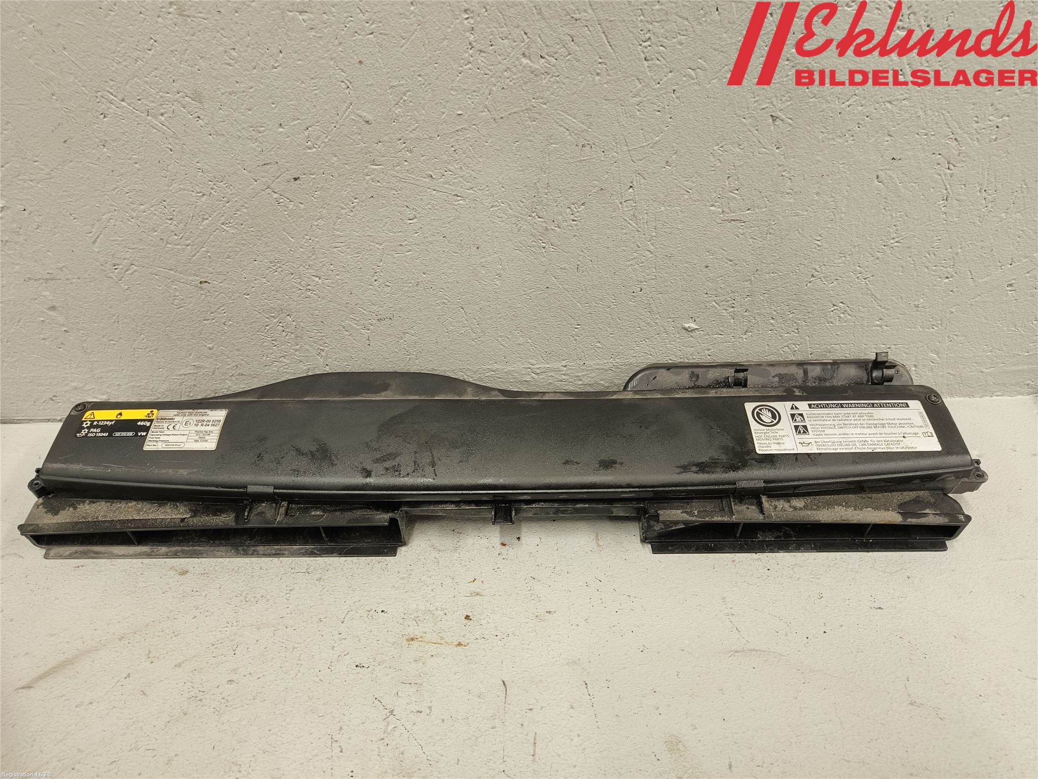 Volkswagen VW GOLF / E-GOLF VII 13-20 Deflektor Plåt-Plast Kylning