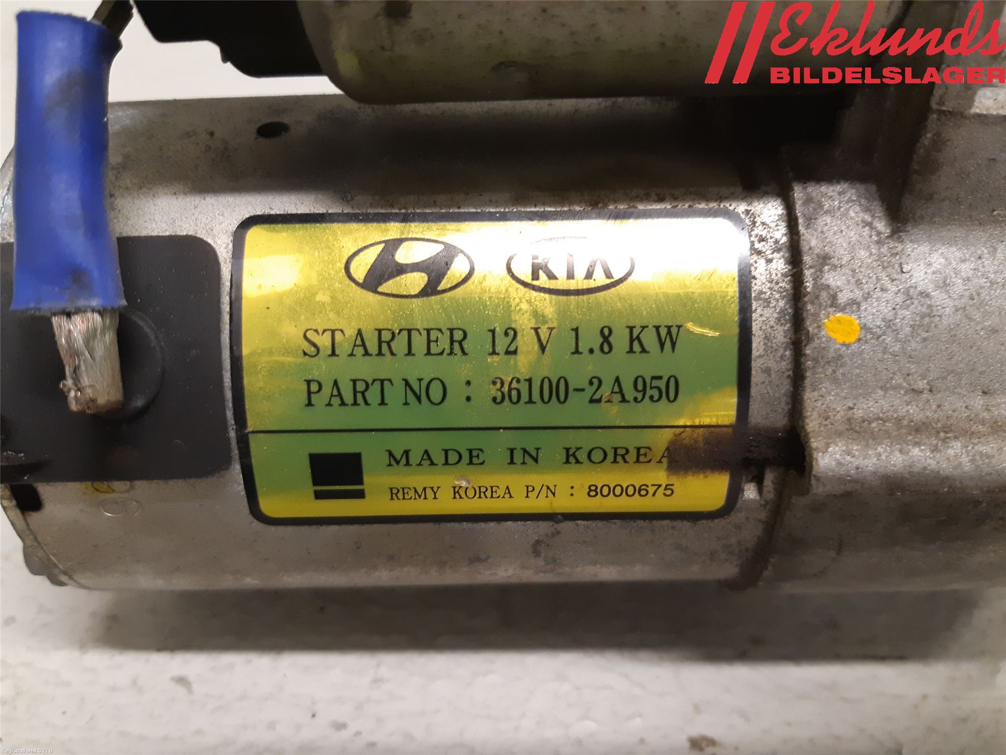 Hyundai i40 16-18 Startmotor Diesel