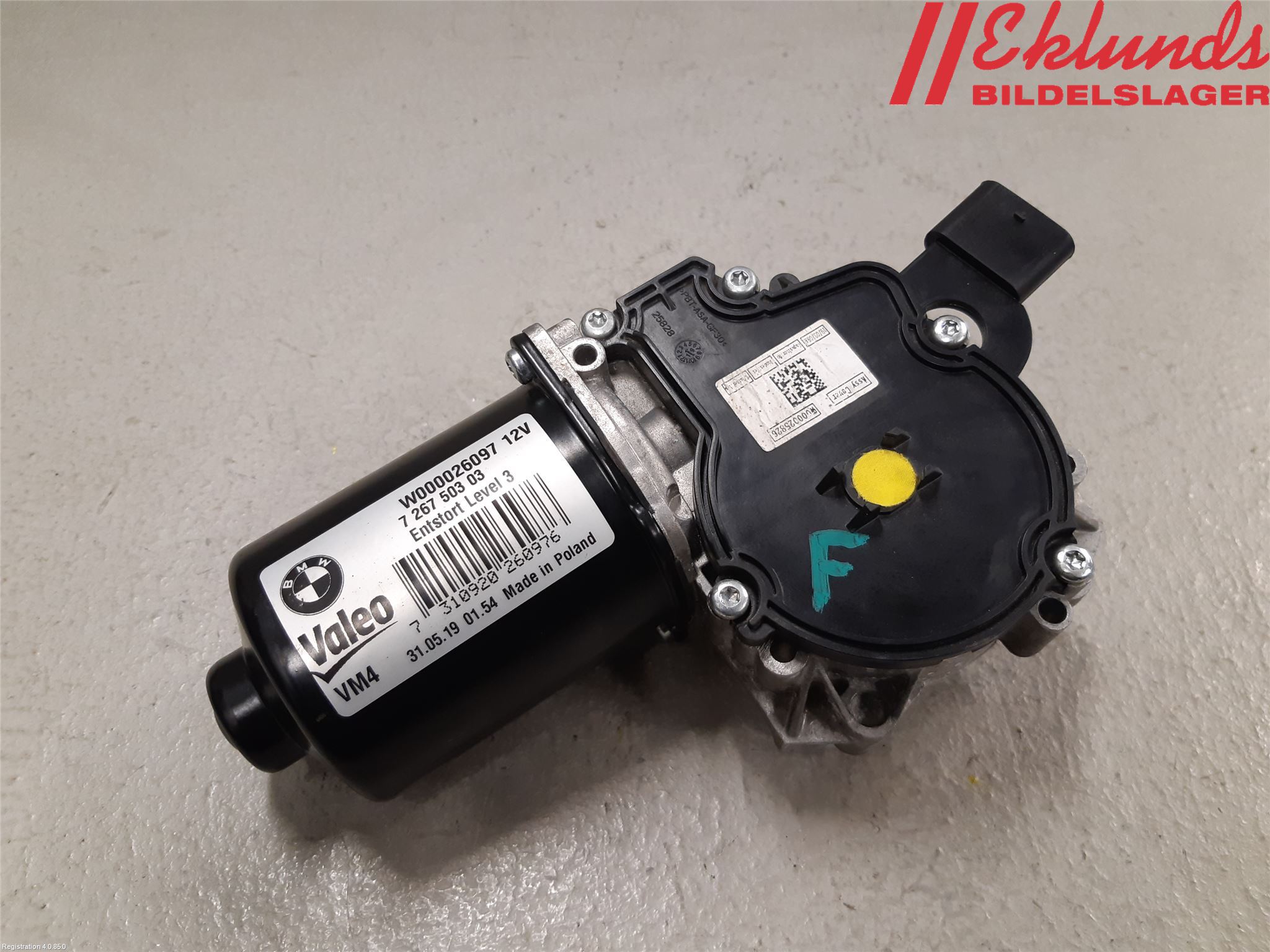 BMW 1 F20/F21 11-19 Torkarmotor Vindruta