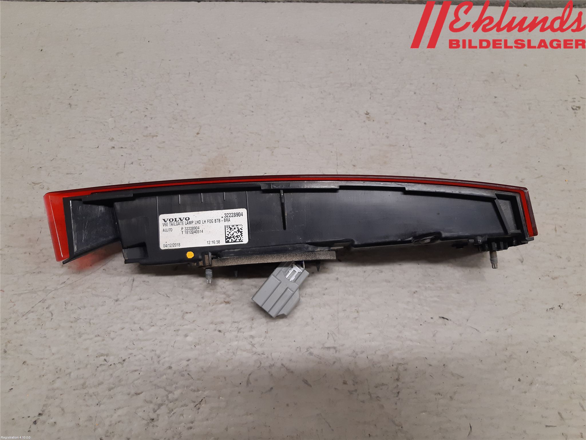 Volvo V60 19- Bakljus Lucka Vä