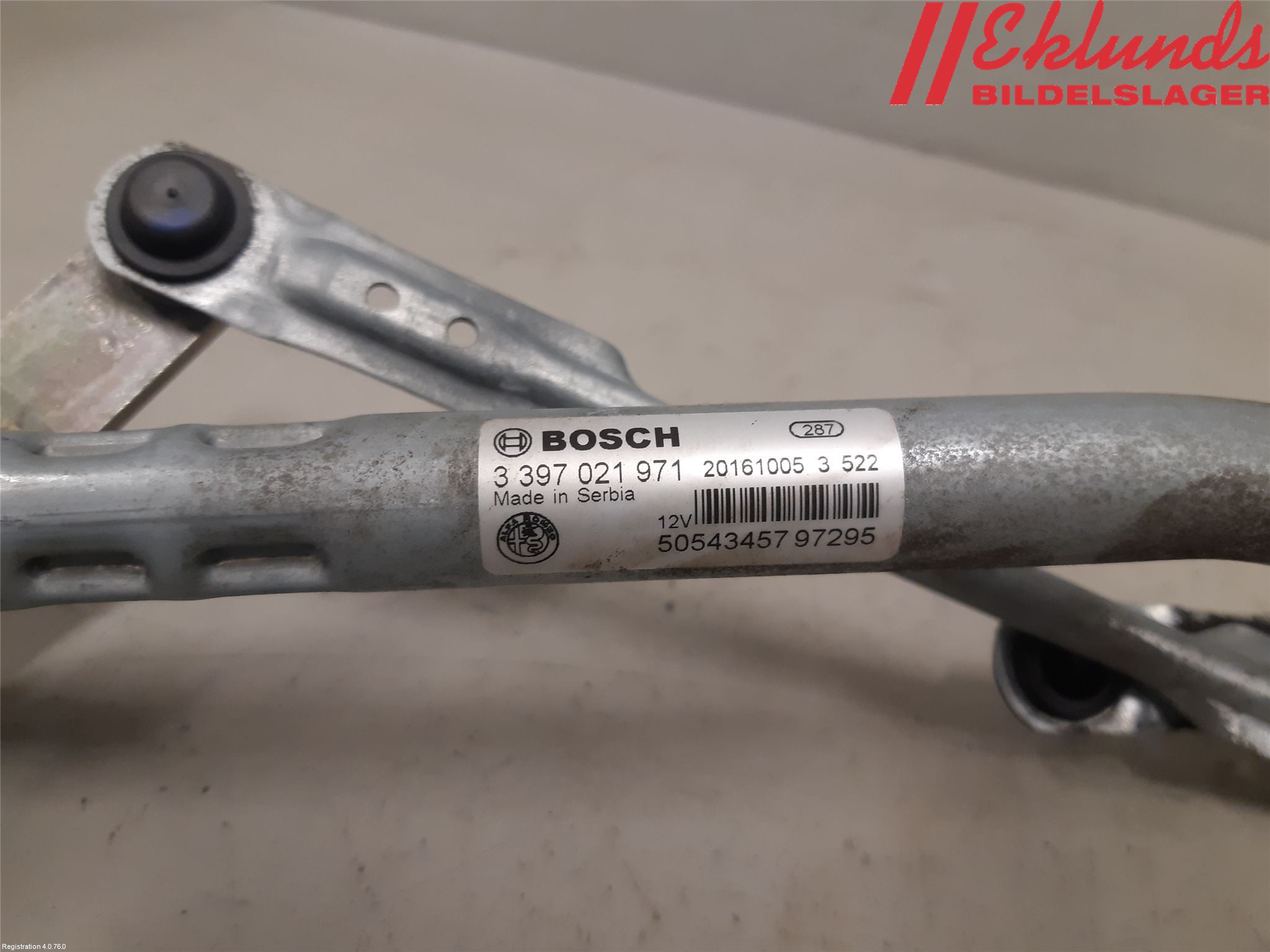 Alfa GIULIA Torkarmekanism Vindruta