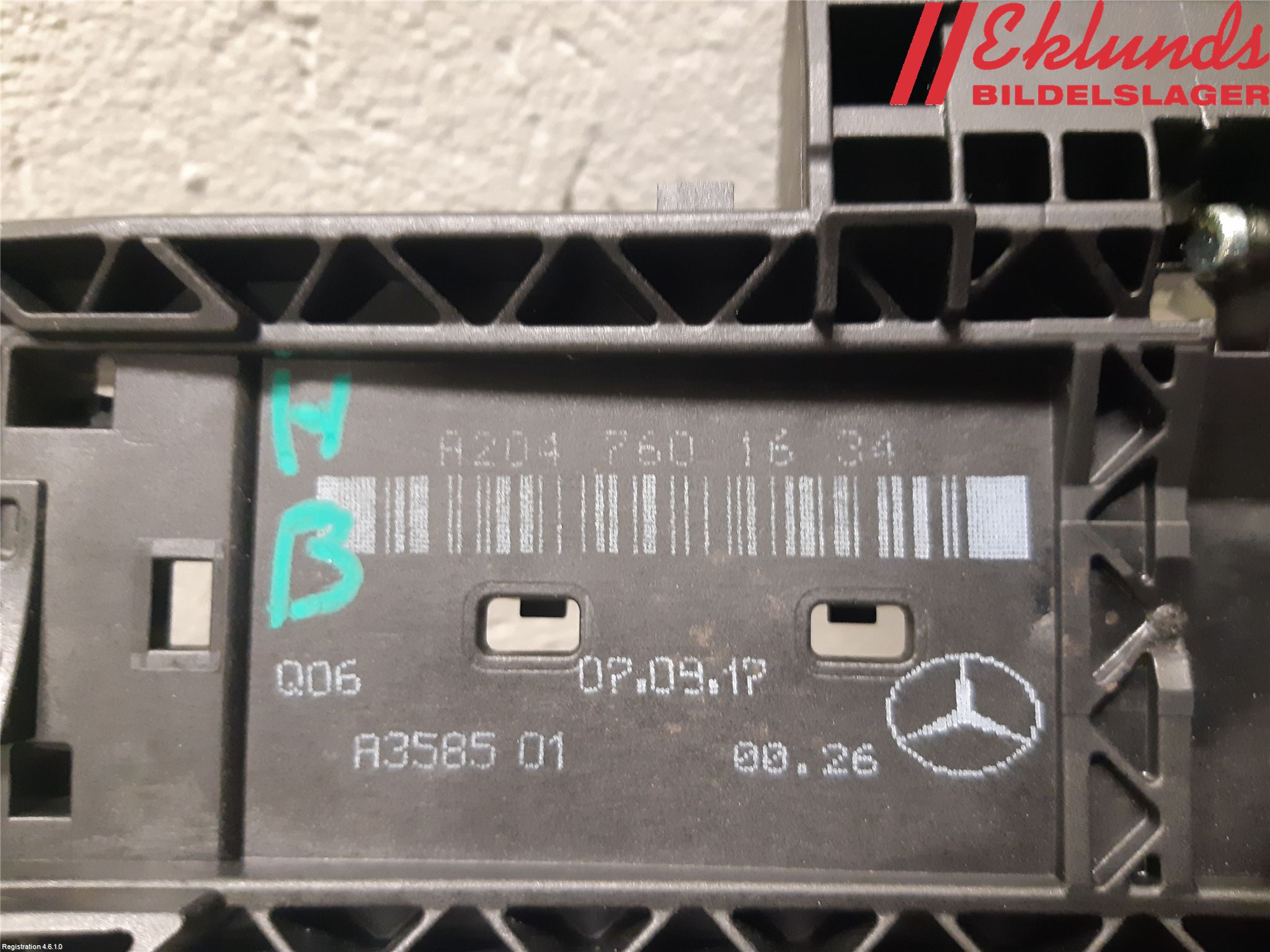 Mercedes-Benz MB A-KLASS (W176) 13-18 Dörrhandtag Yttre Hö