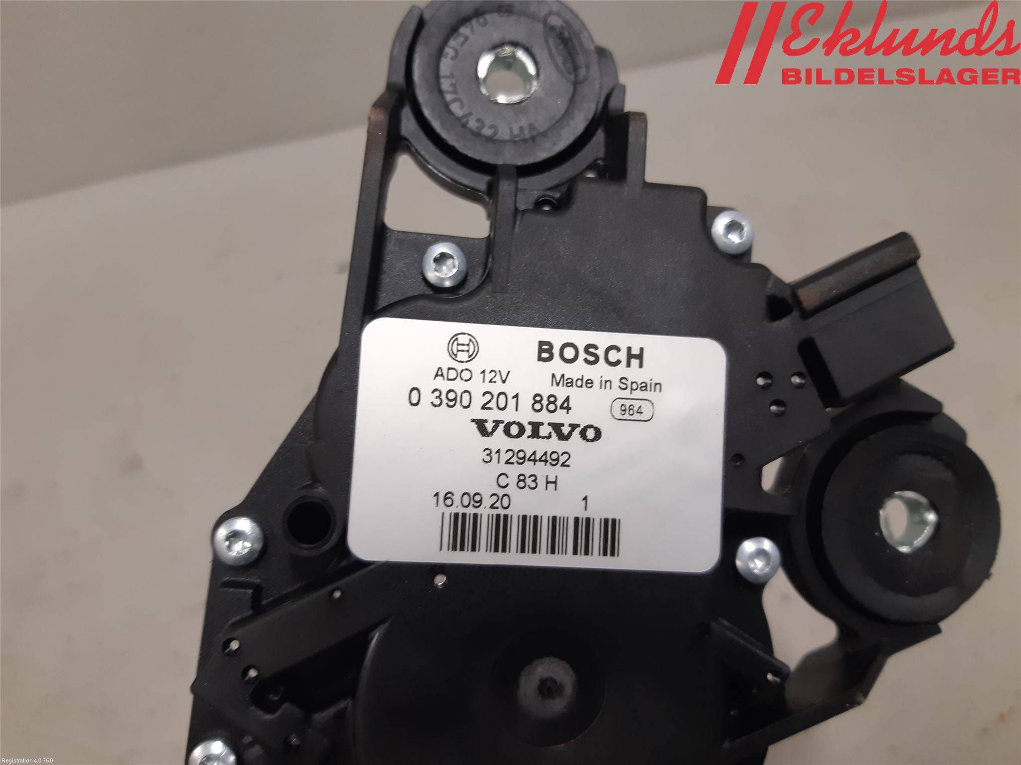 Volvo V60 CROSS COUNTRY 16-18 Torkarmotor Baklucka