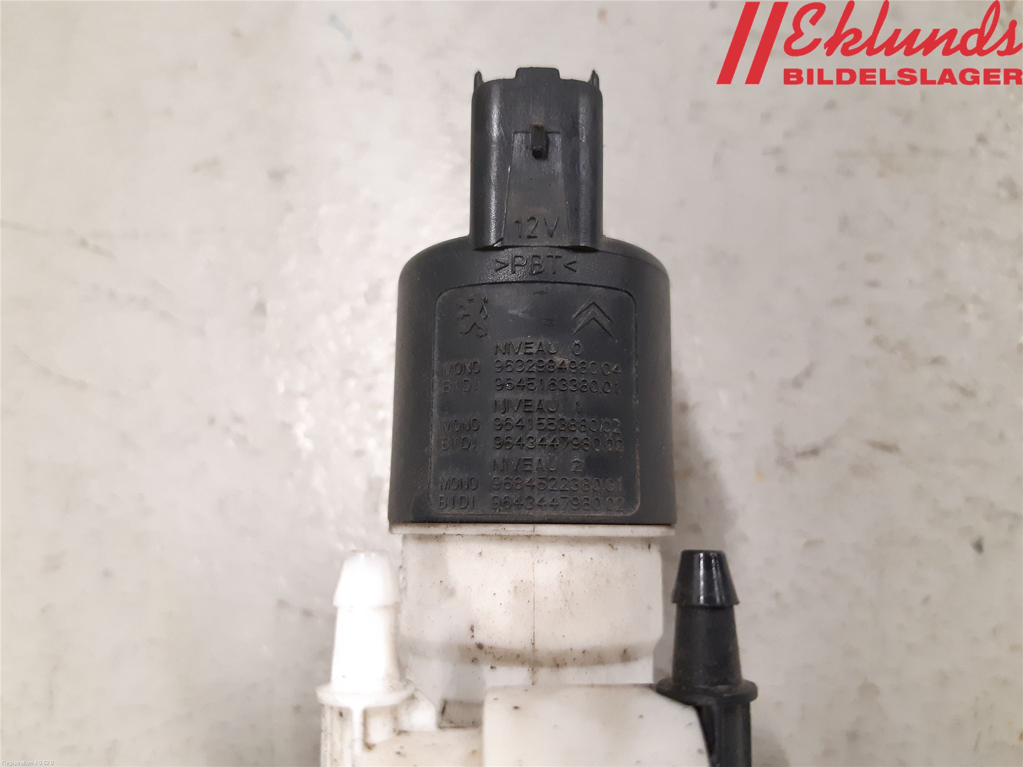Citroen C4 GRAND PICASSO 14-18 Spolarpump Vindruta
