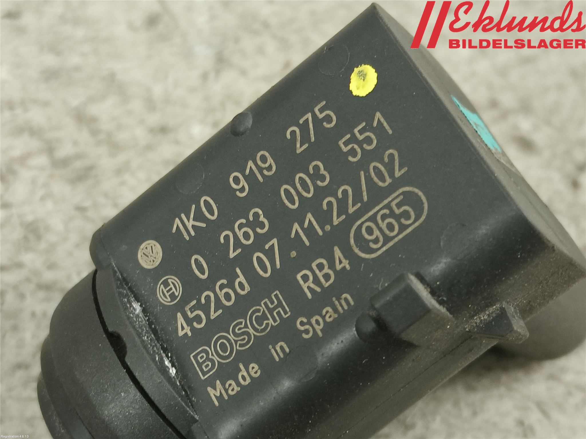Volkswagen VW GOLF V 04-09 Parkeringshjälp Backsensor