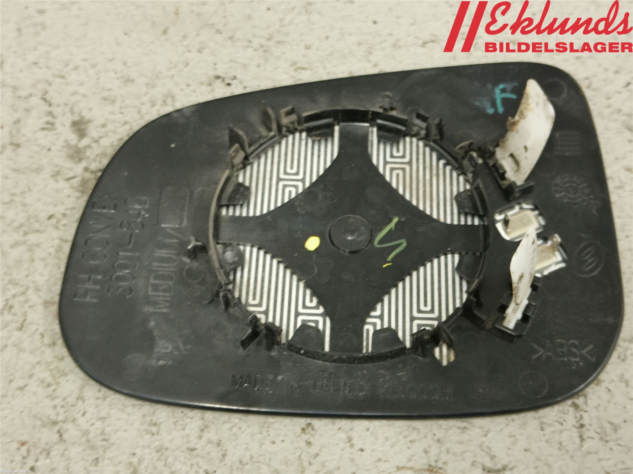 Volvo V70 08-13 Spegelglas Hö