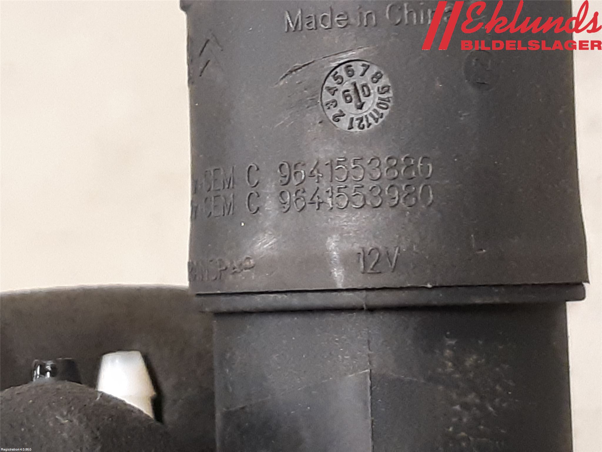 Peugeot 207 Spolarpump Vindruta