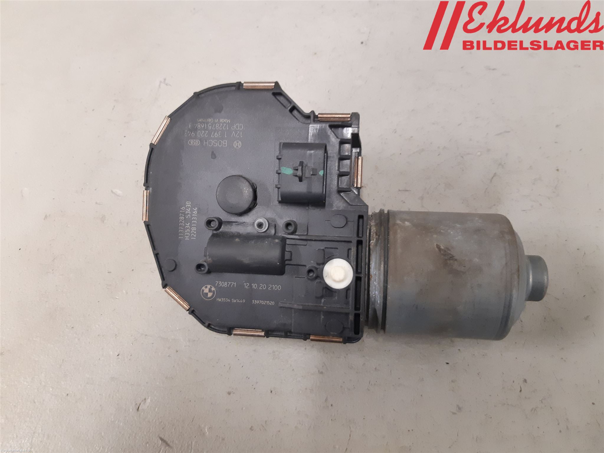 BMW 5 F10/F11/F18 09-17 Torkarmotor Vindruta
