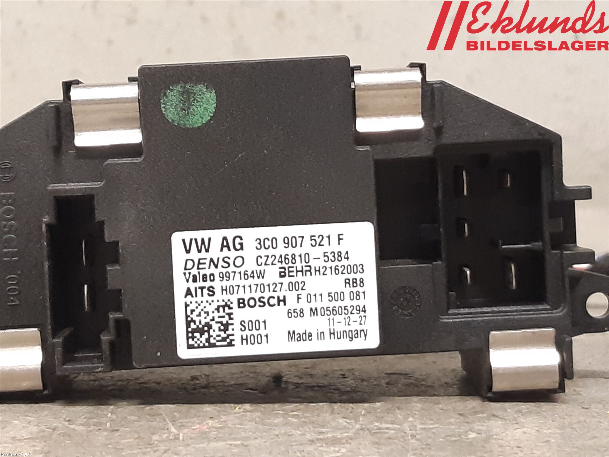 Volkswagen VW PASSAT 11-14 Värmefläktsmotstånd