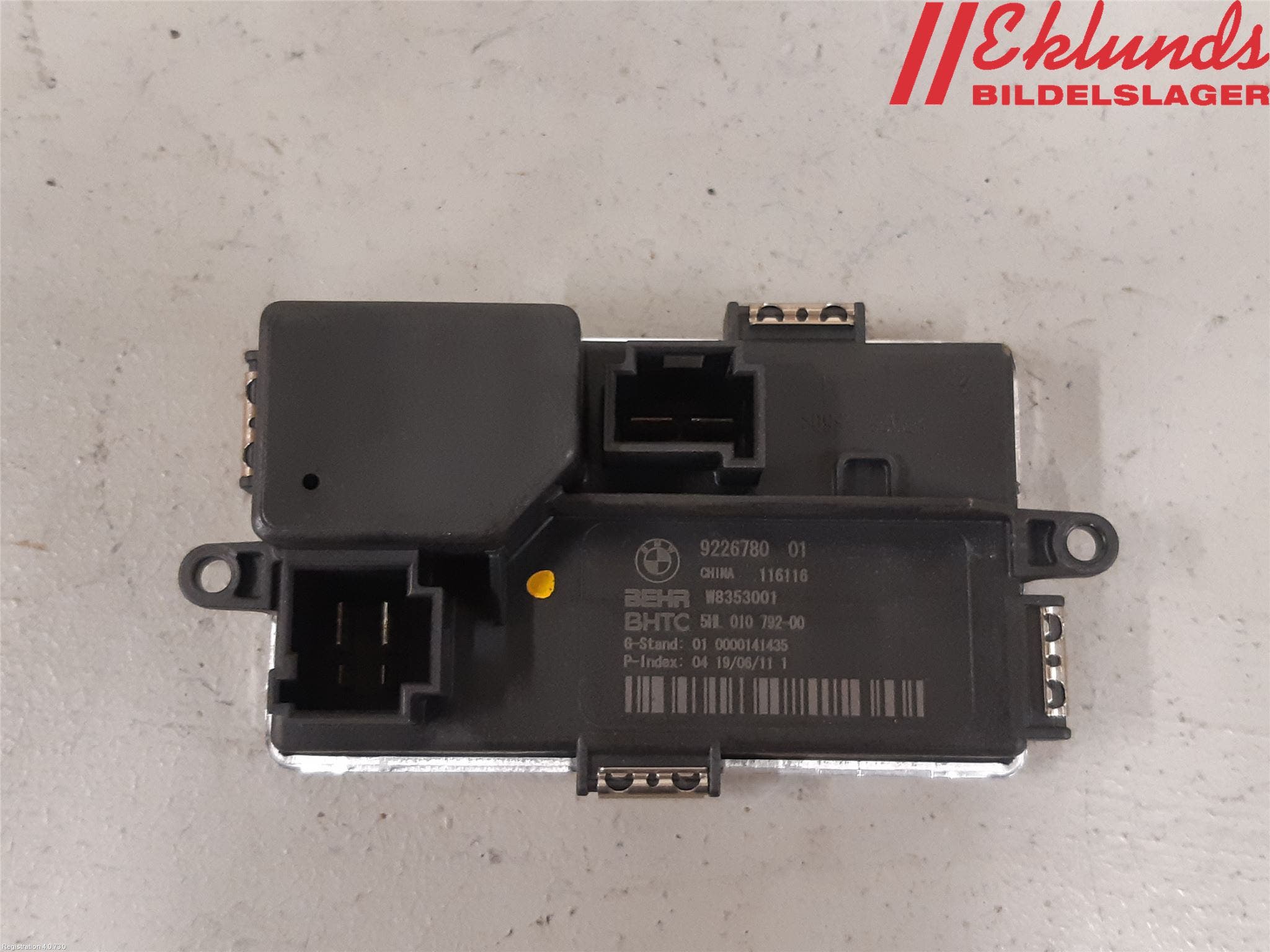 BMW 5 F10/F11/F18 09-17 Värmefläktsmotstånd