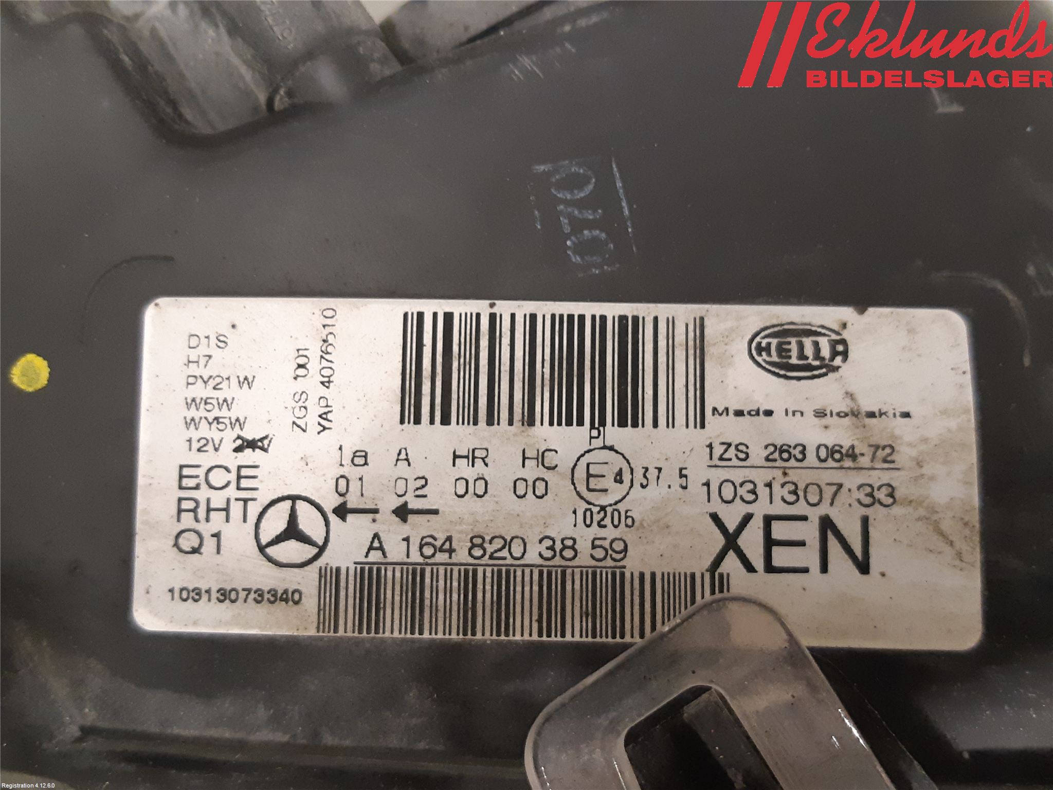 Mercedes-Benz MB ML (W164) 05-11 Strålkastare Höger