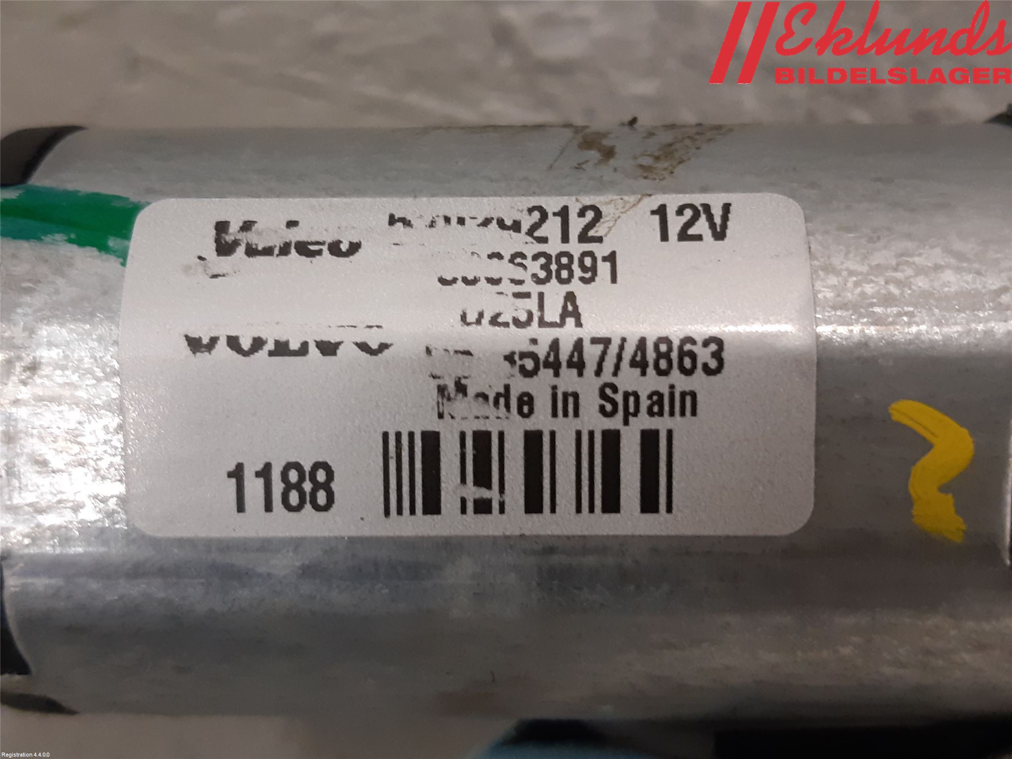 Volvo V70 08-13 Torkarmotor Baklucka