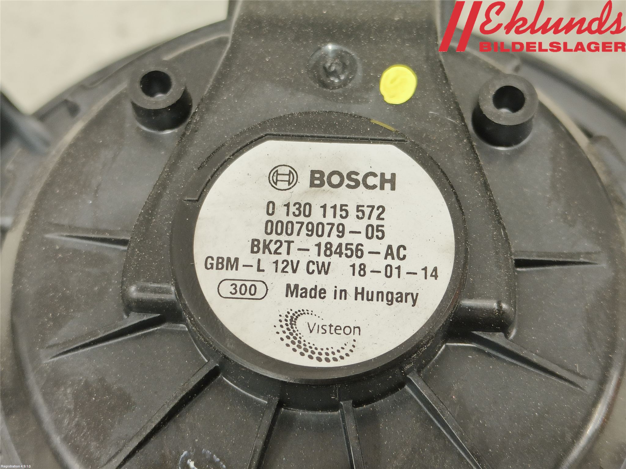 Ford TRANSIT/TOURNEO CUSTOM 13-24 Värmefläkt