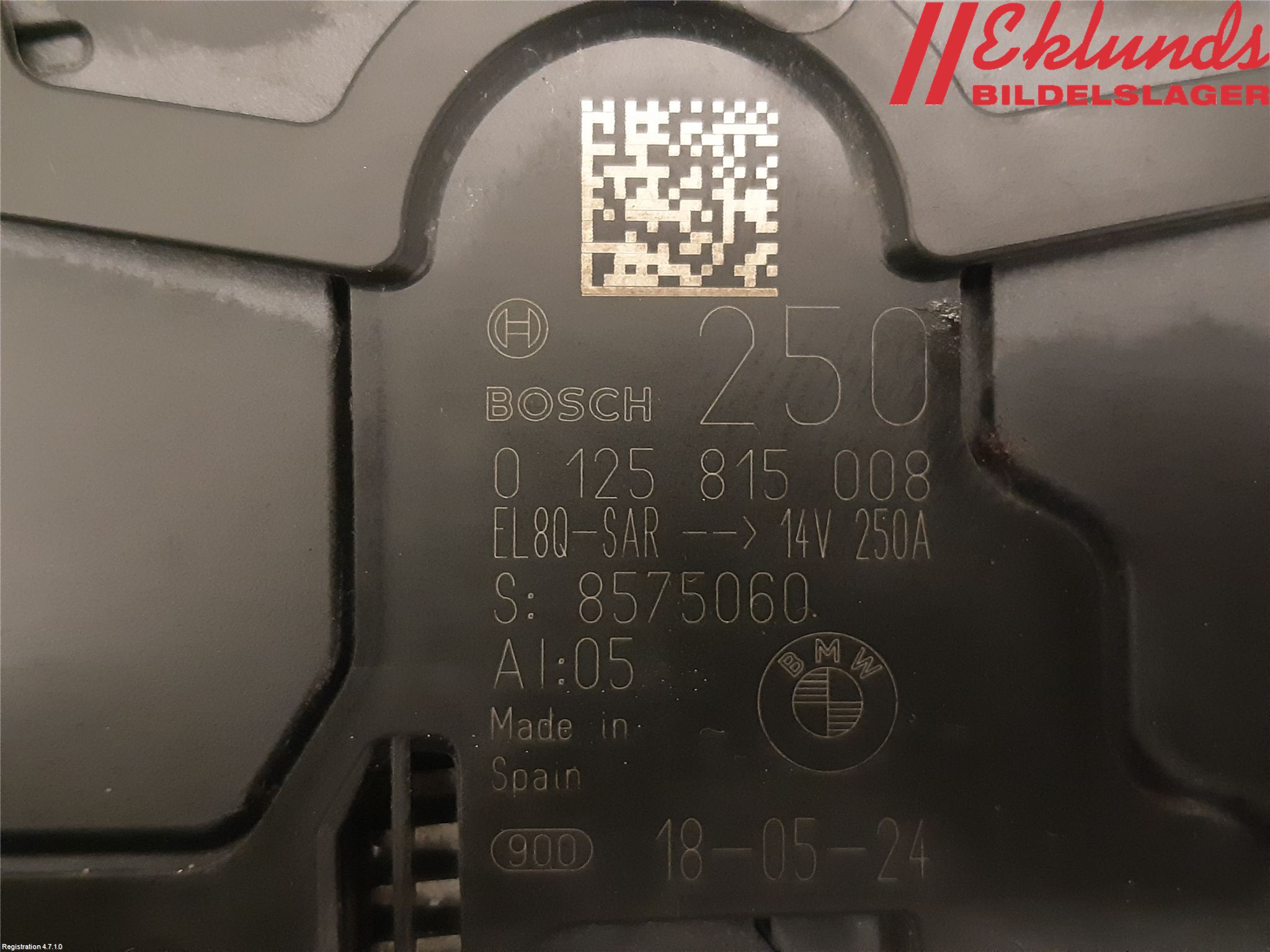 BMW X3 G01 18- Generator