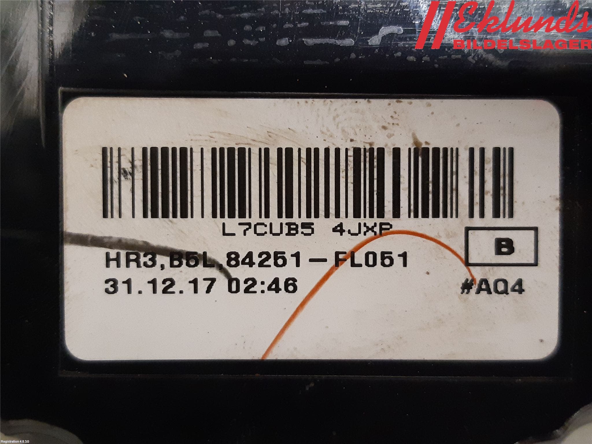 Subaru XV 18-22 Bakljus Lucka Vä