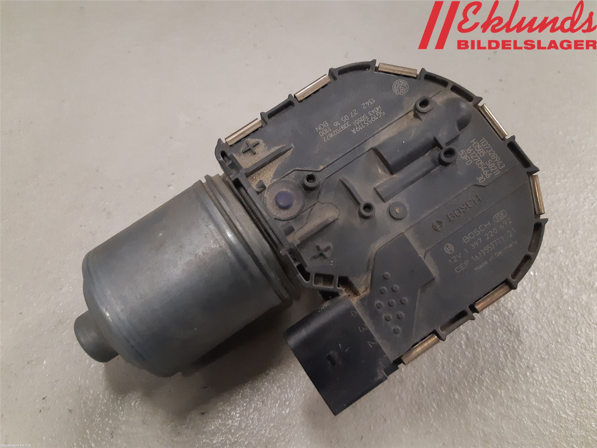 Volkswagen VW GOLF / E-GOLF VII 13-20 Torkarmotor Vindruta