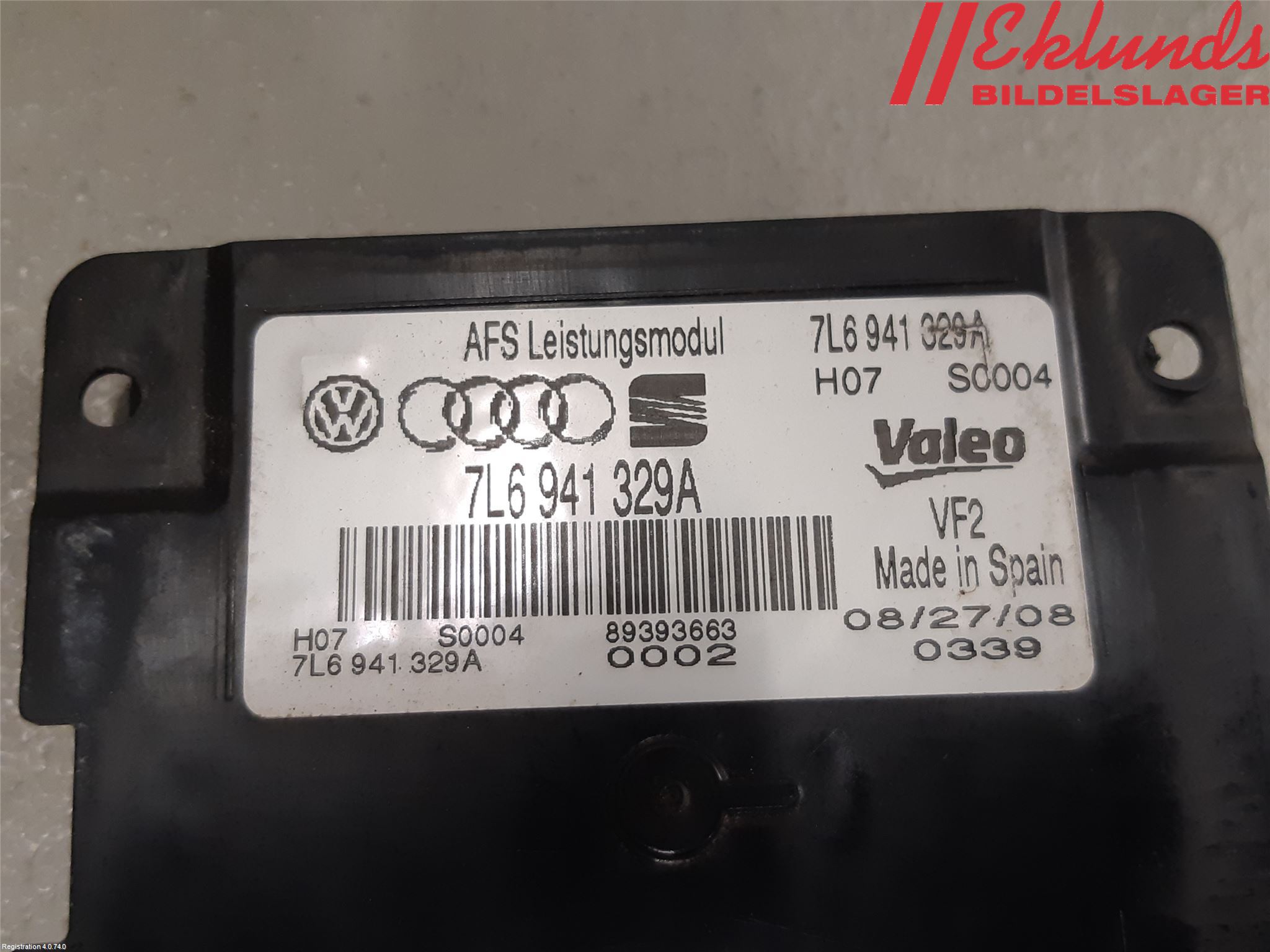 Volkswagen VW PASSAT 05-11 Styrenhet Strålkastare