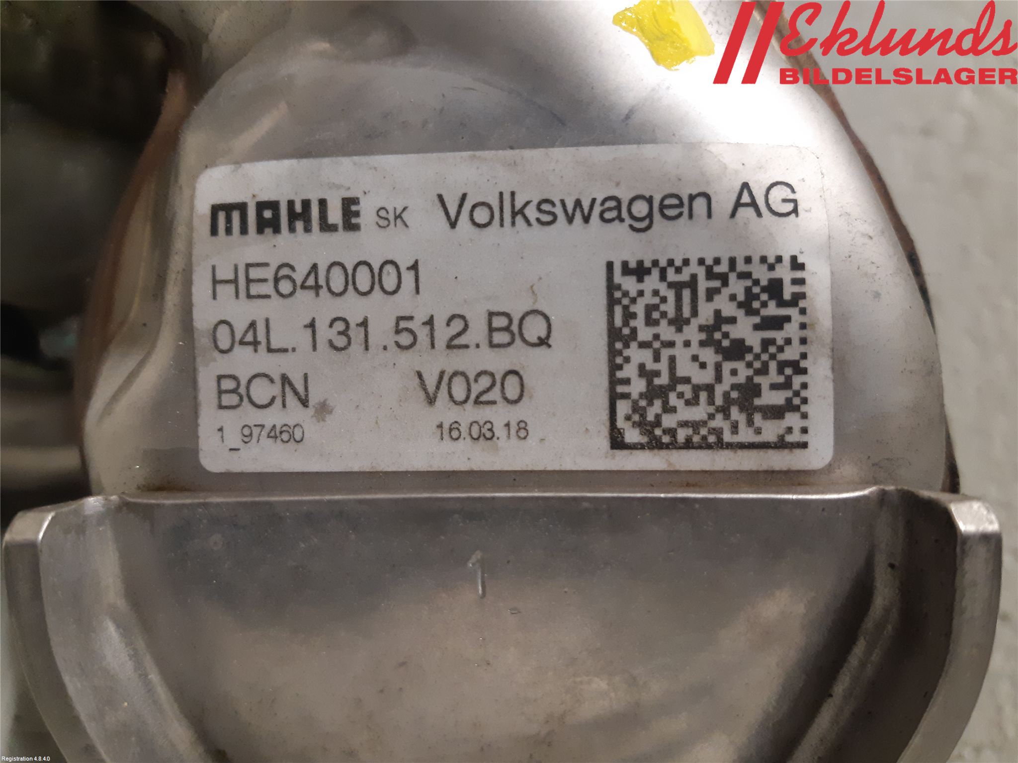 Volkswagen VW TIGUAN 16-24 Avgaskylare