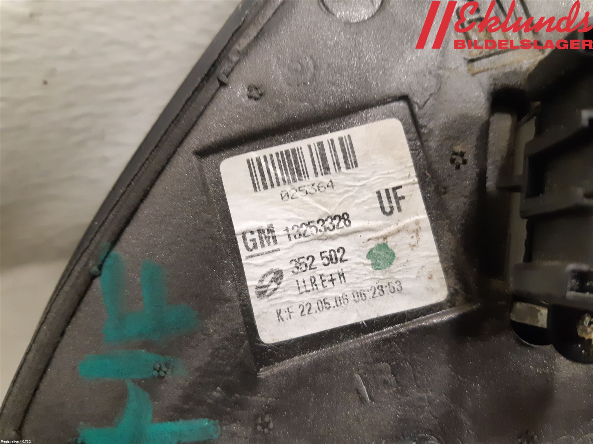 Opel VECTRA C 06-08 Spegel Yttre El Hö