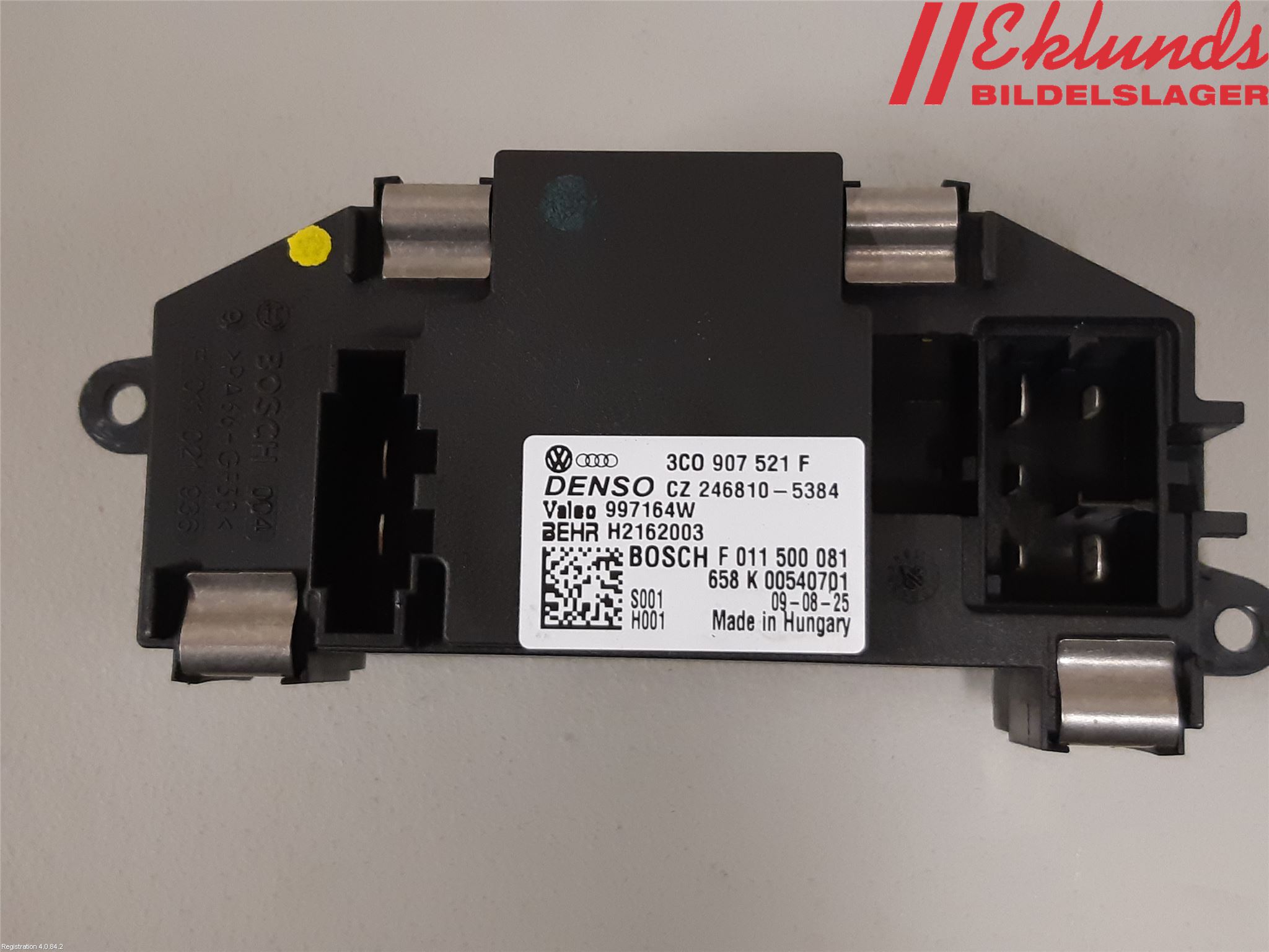 Audi A3/S3 05-13 Värmefläktsmotstånd