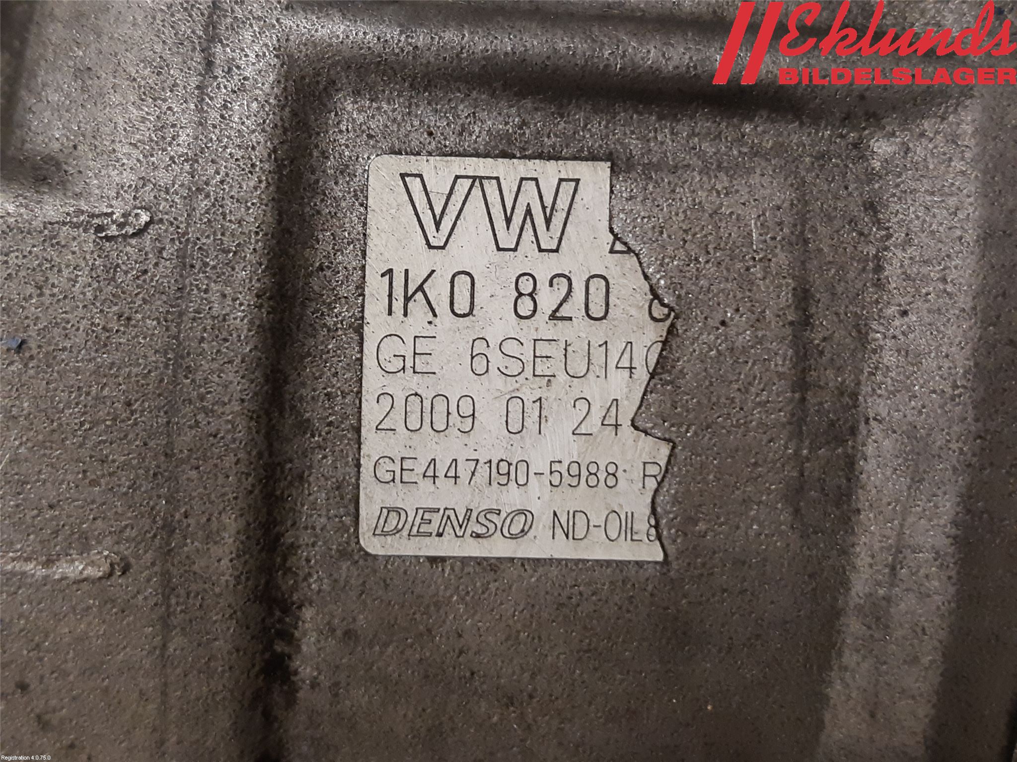 Volkswagen VW GOLF PLUS/CROSS GOLF 04-14 Ac Kompressor