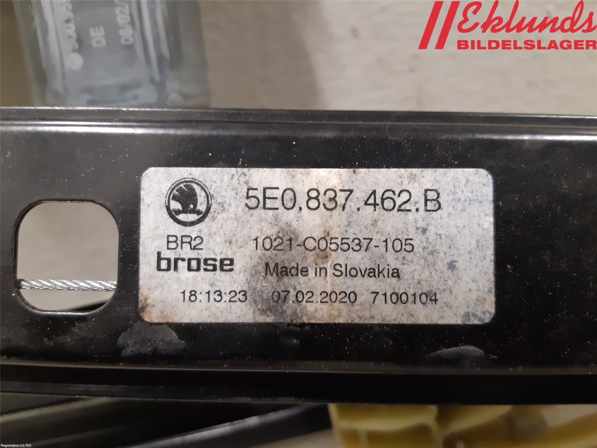 Skoda OCTAVIA (5E) 13-20 Fönsterhiss El Kompl
